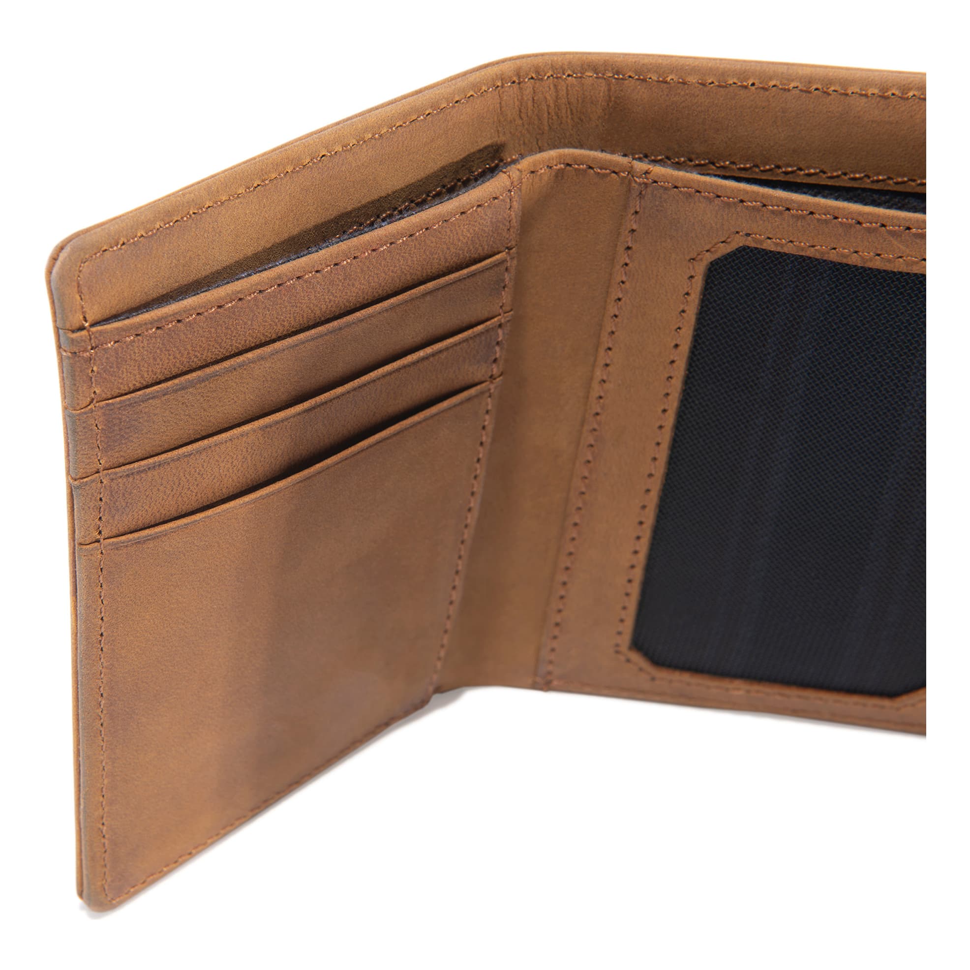 Carhartt® Saddle Leather Trifold Wallet – Brown