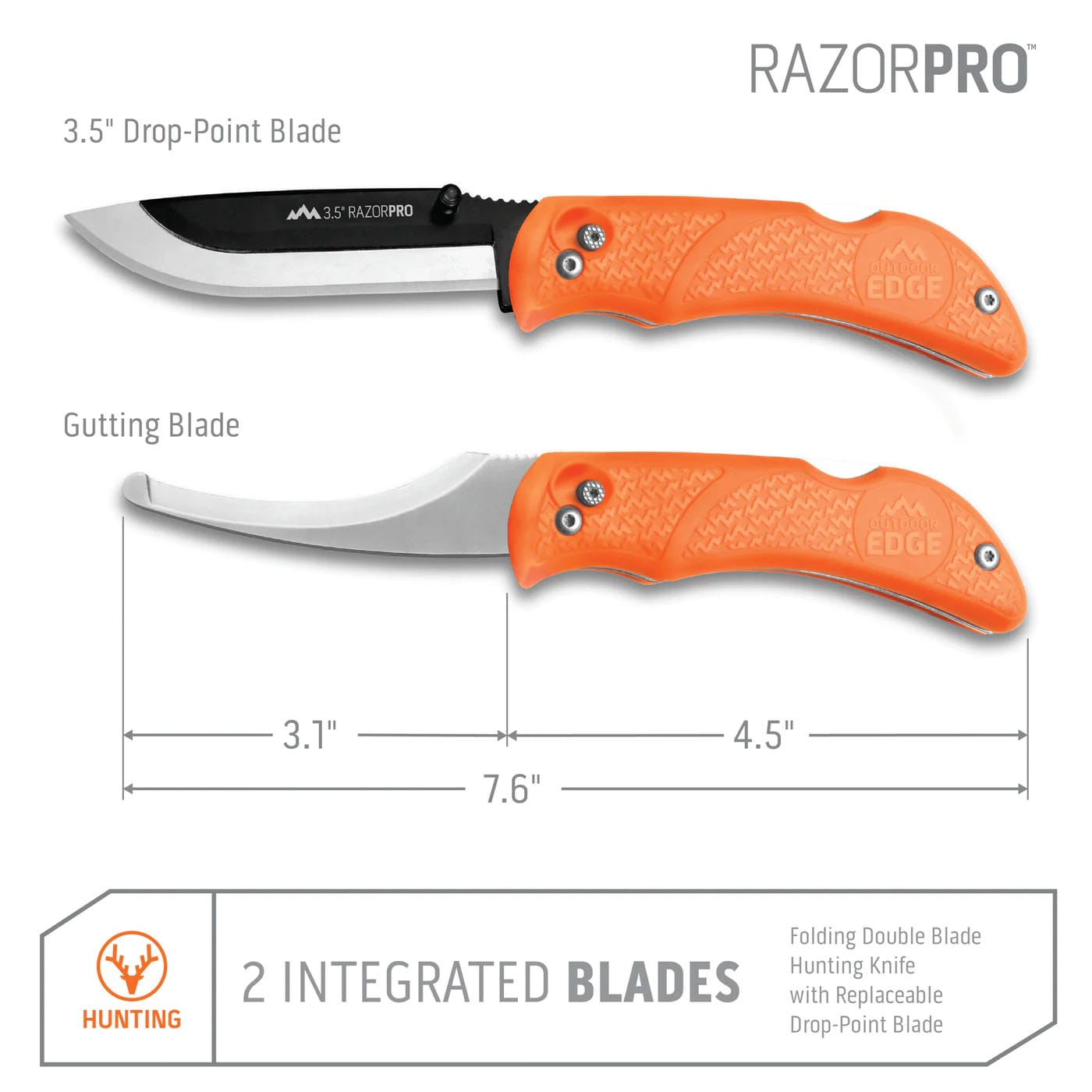 Outdoor Edge® Razor-Pro™ Knife/Saw Folding Knife Combo