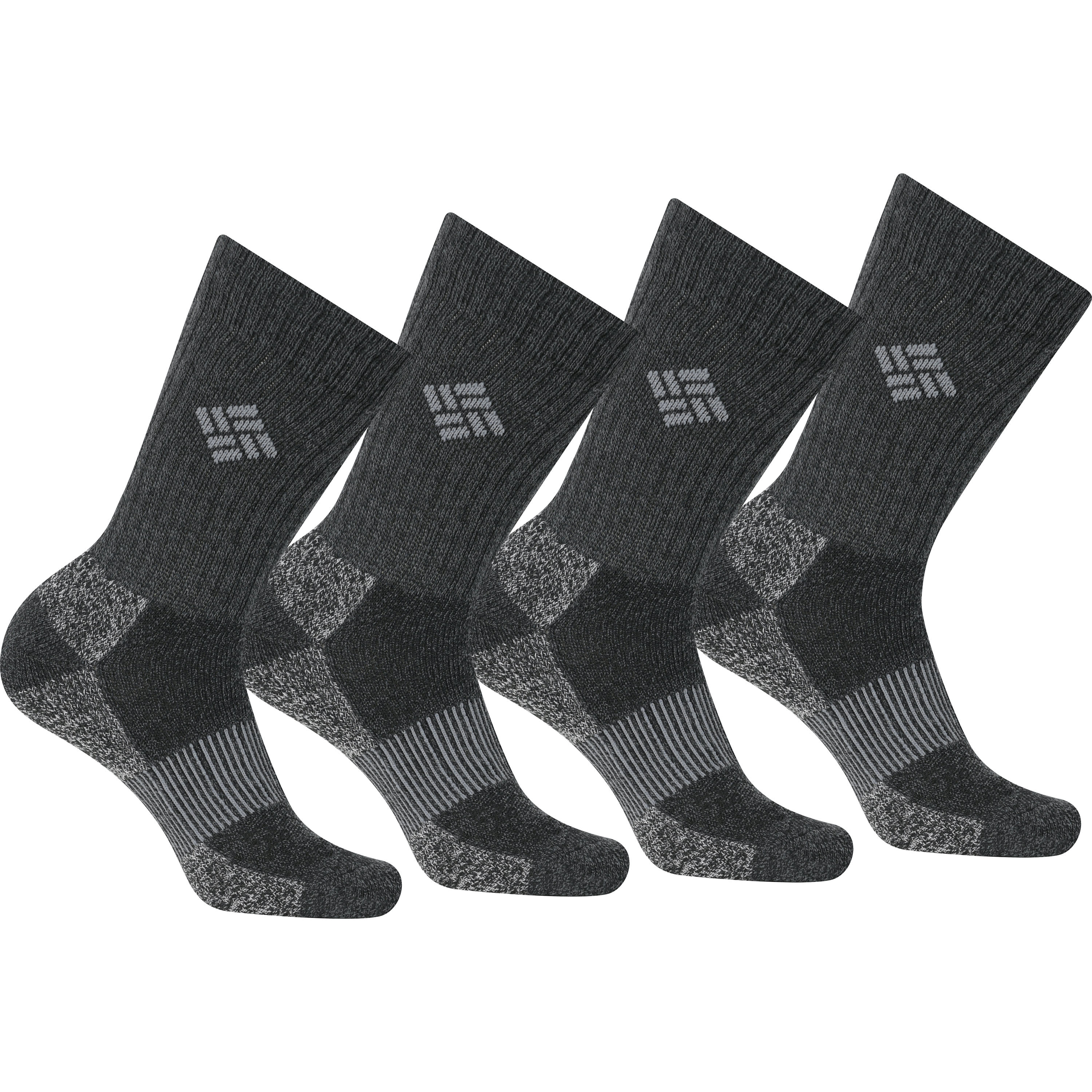 Columbia® Men’s Moisture Control Crew Socks – 4-Pack