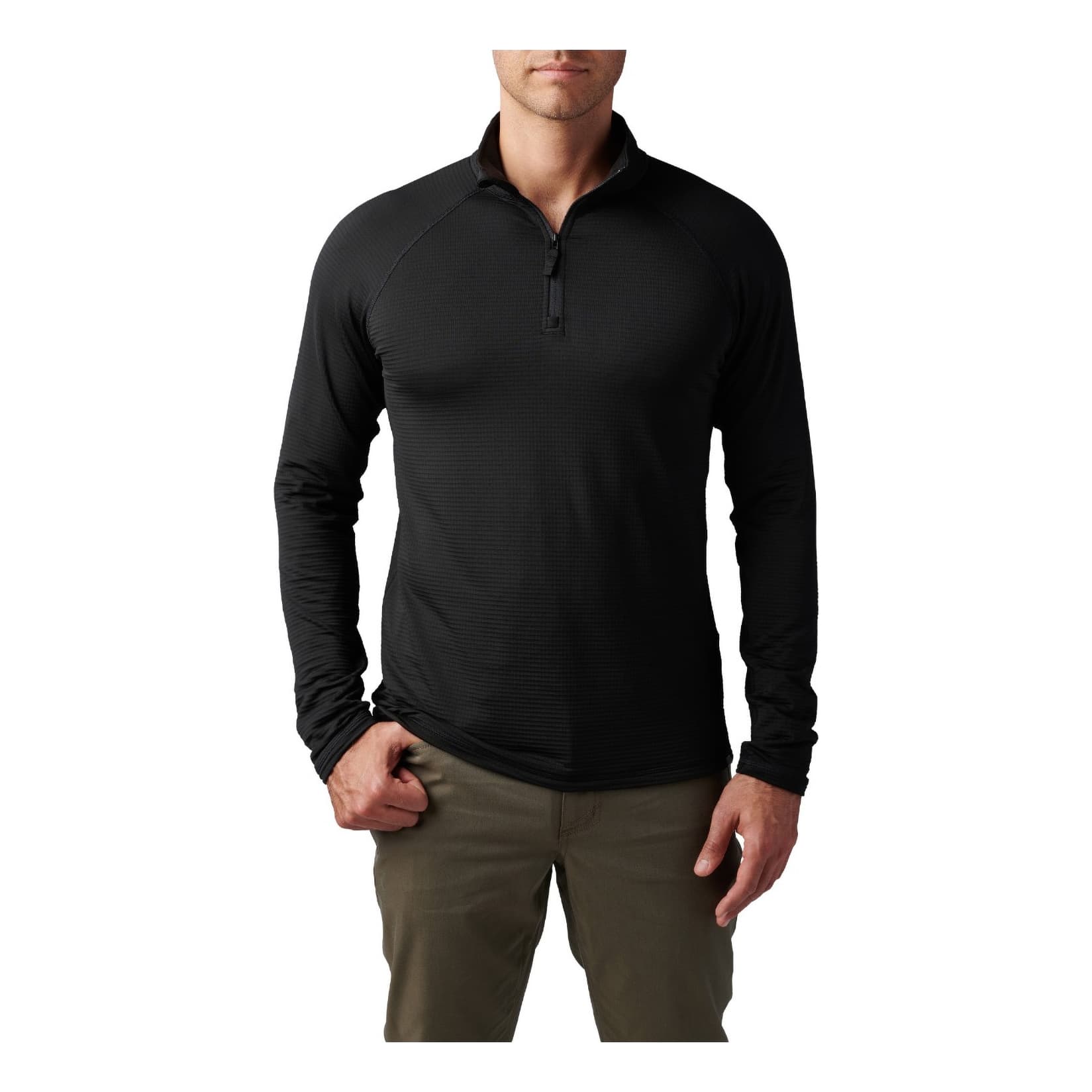 5.11® Men’s Stratos Quarter-Zip Shirt - Black