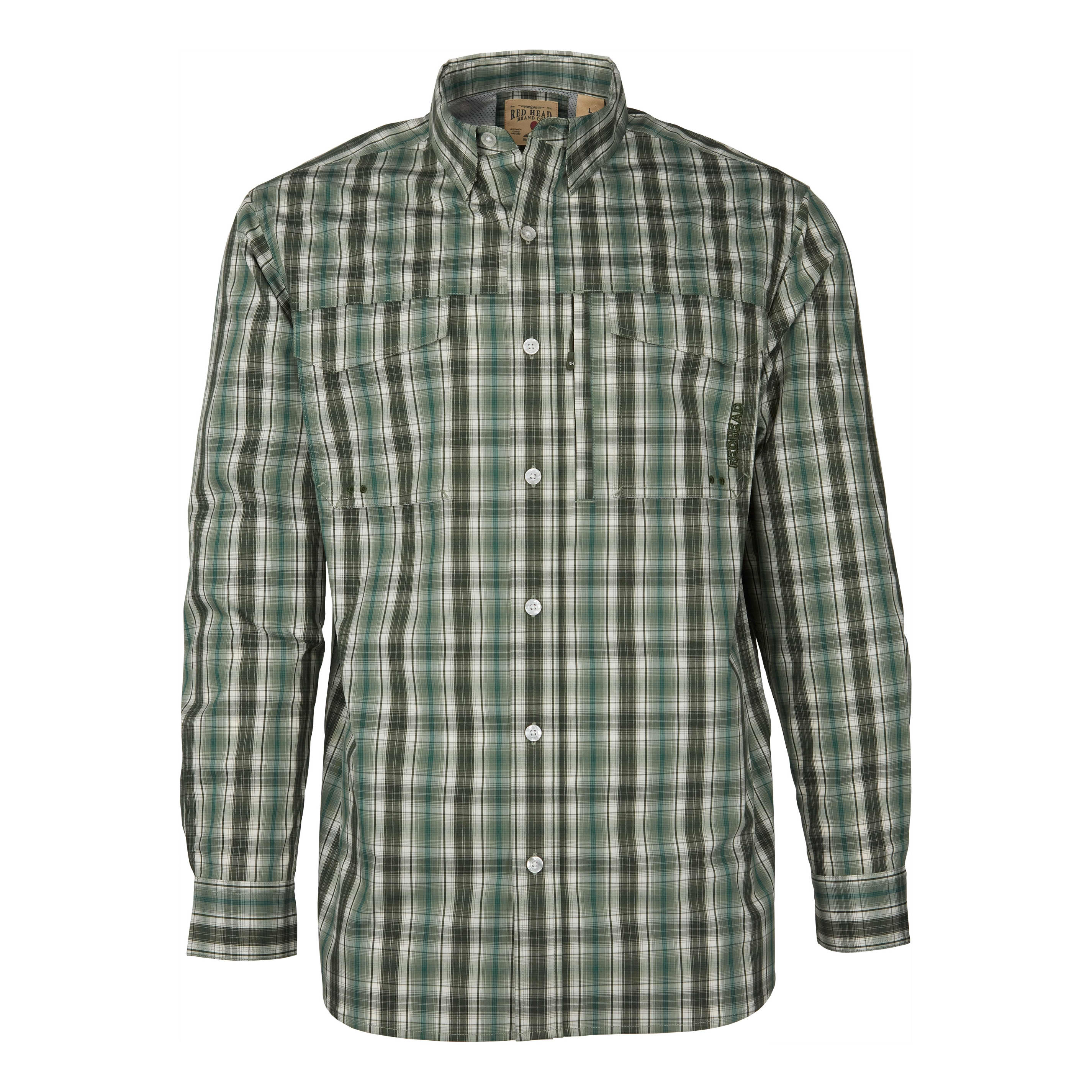 RedHead® Men’s Angler Series Long-Sleeve Shirt - Olive