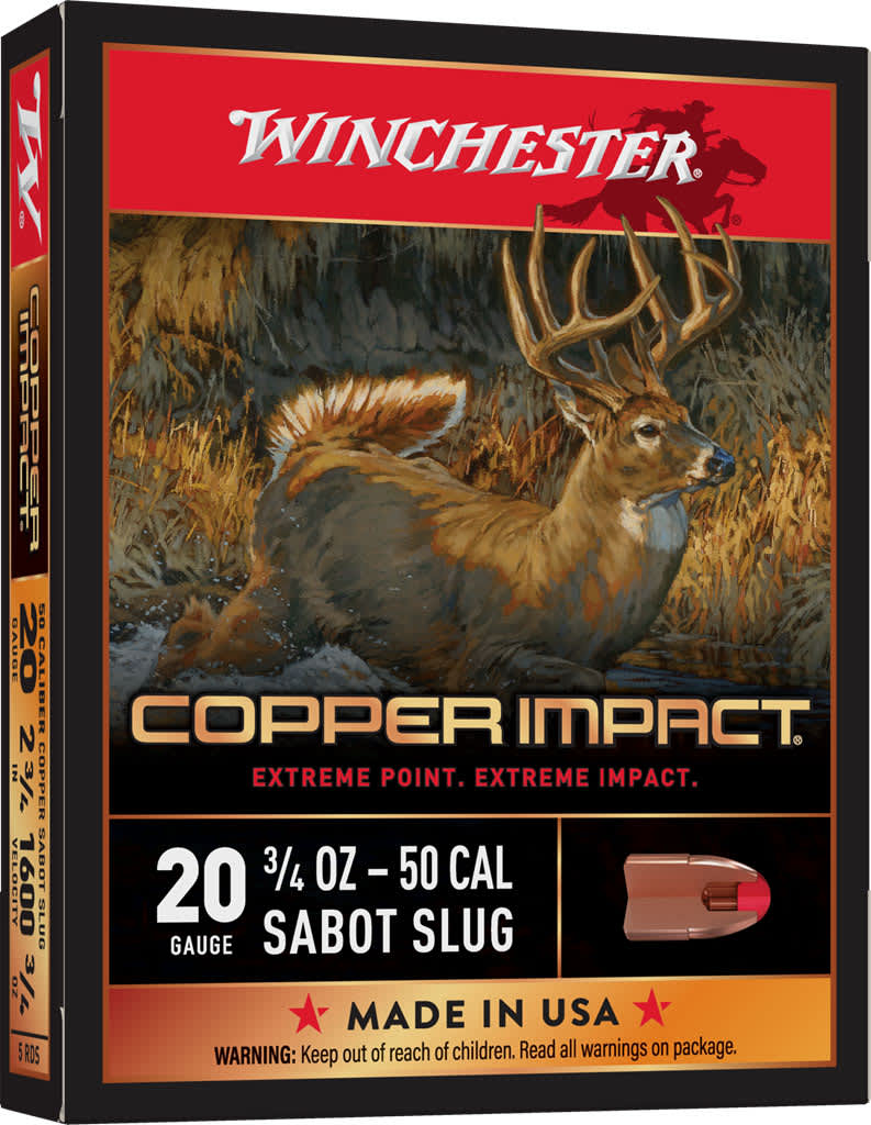 Winchester® Copper Impact® 20-Gauge Slugs