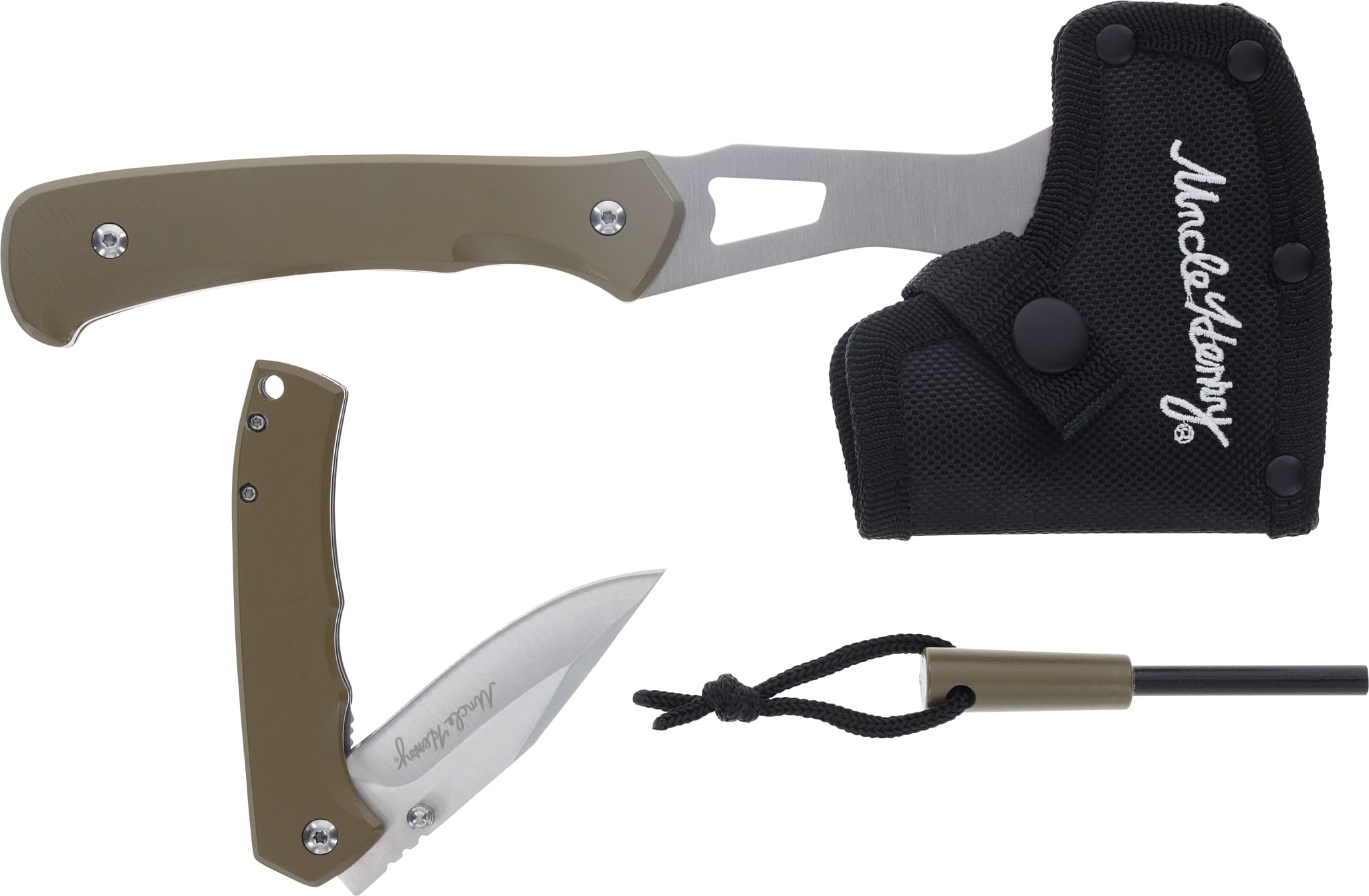 Uncle Henry® 3 Piece Axe and Folding Knife Combo