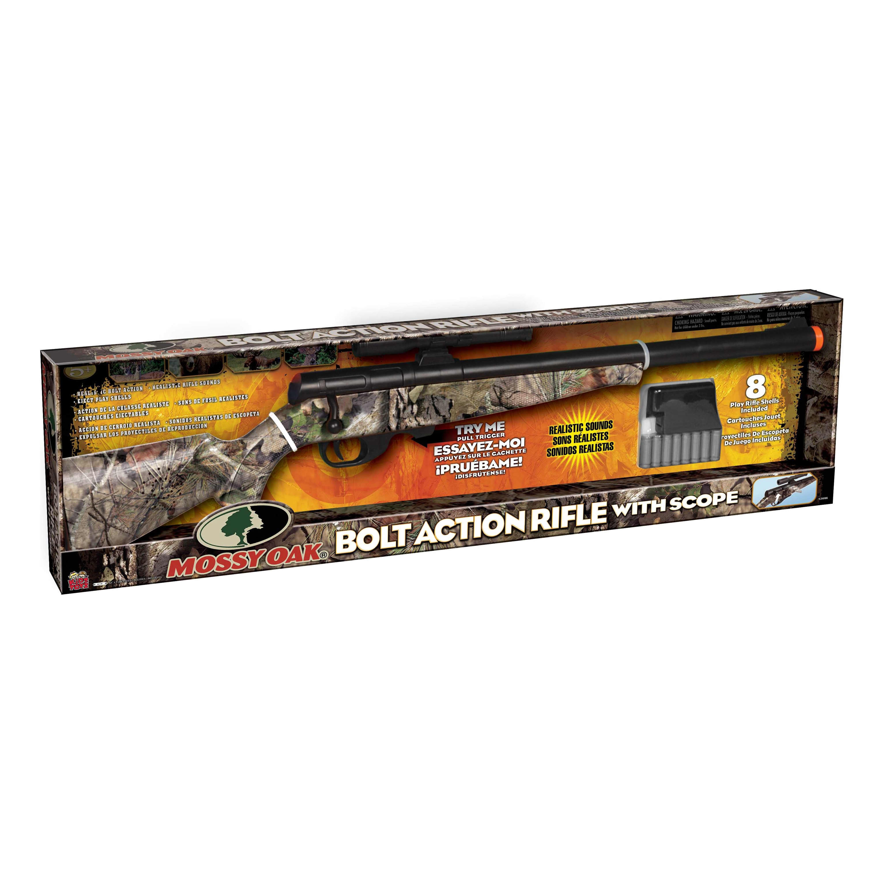 Mossy Oak® Bolt Action Toy Rifle with Scope