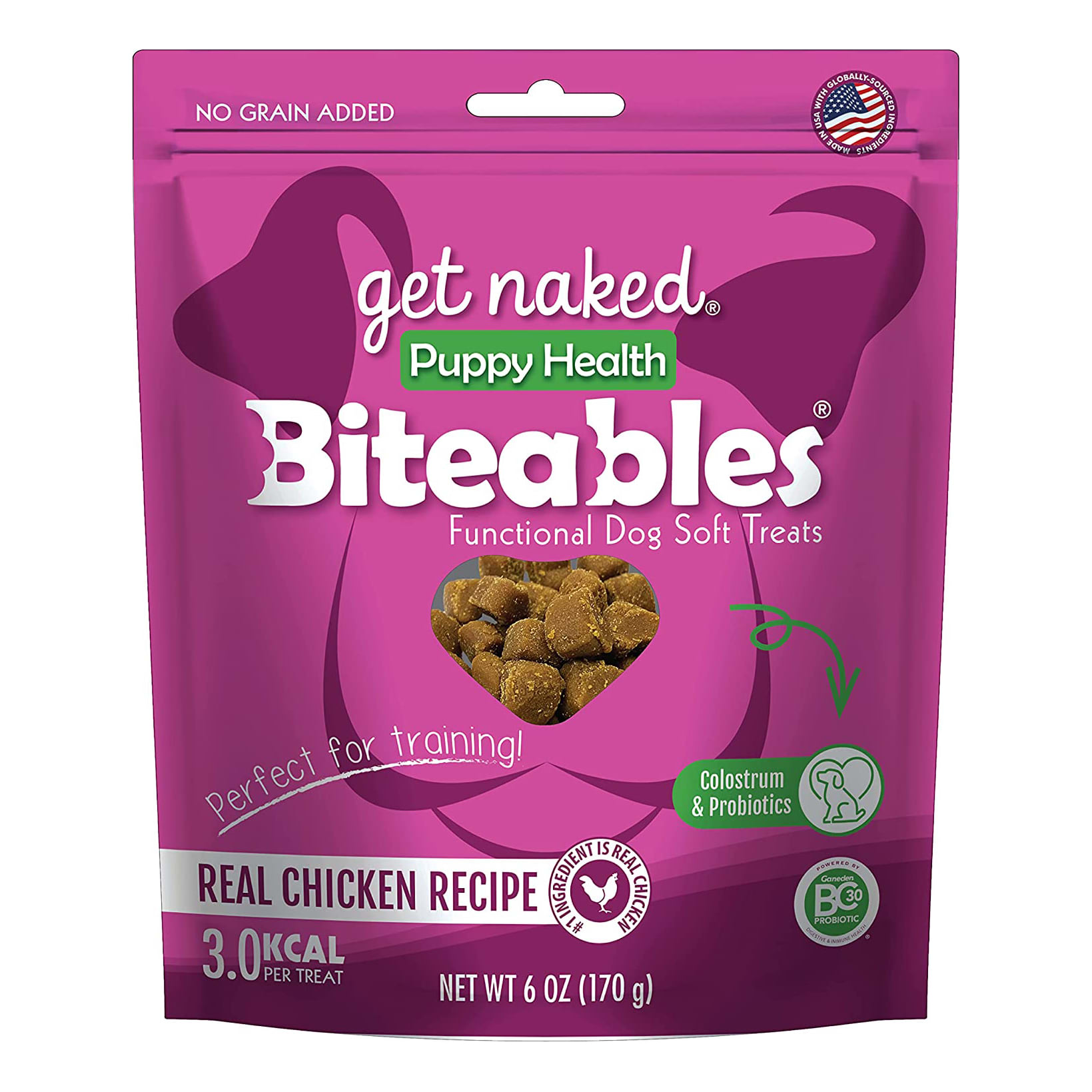NPIC Get Naked® Puppy Health Biteables® Functional Dog Soft Treats - 6 oz.