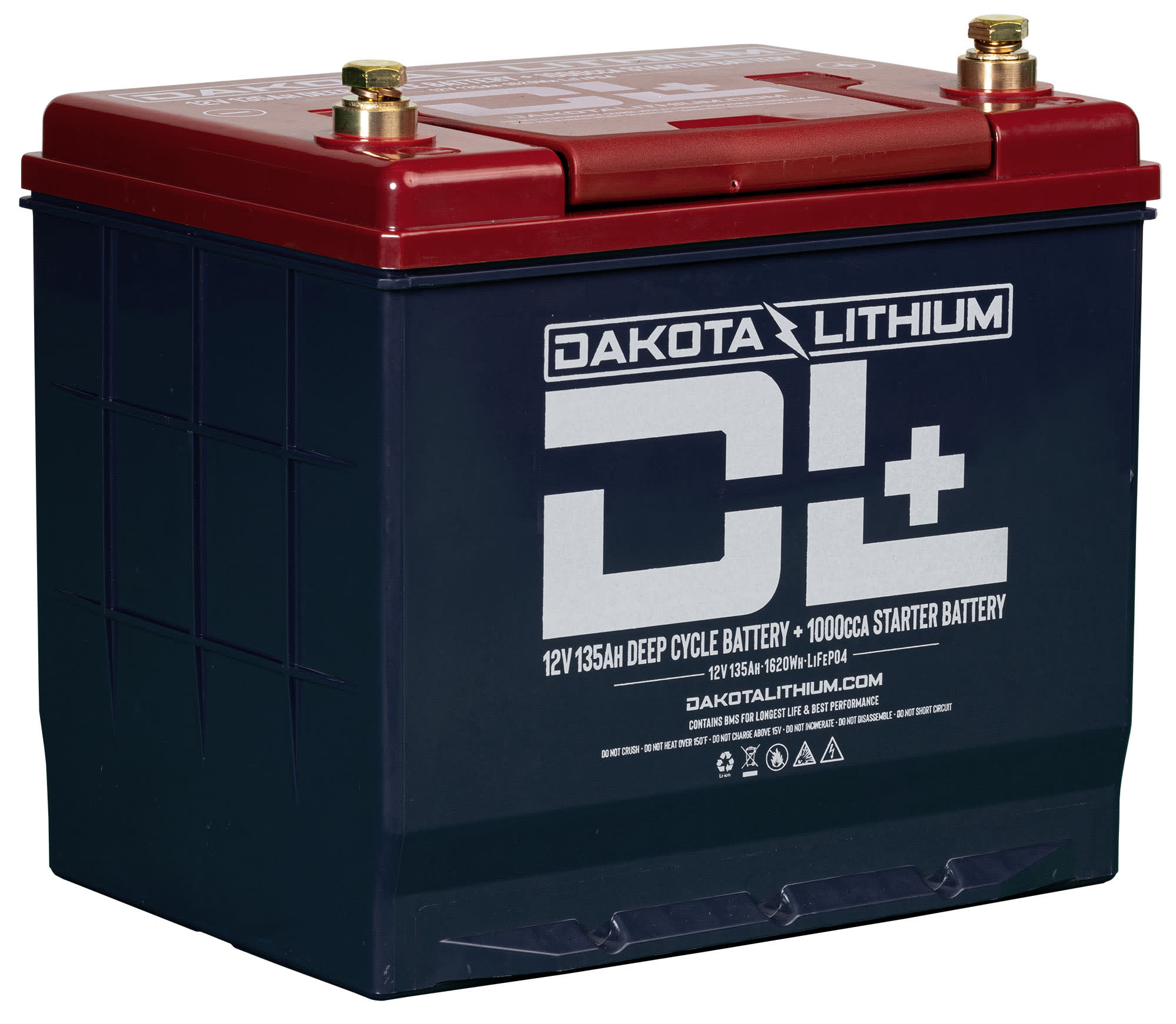 Dakota Lithium DL+ 12V 135AH Dual Purpose 1000CCA Starter Battery