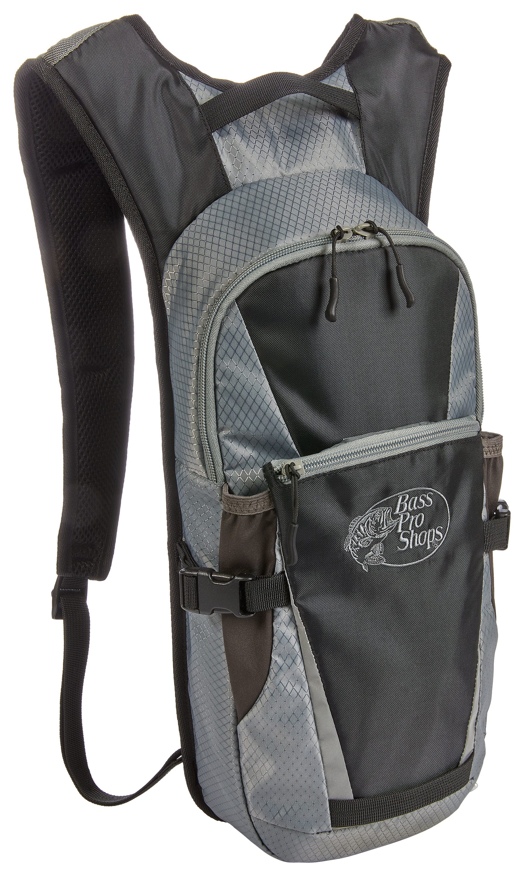 Bass Pro Shops® 2.0L Hydration Pack - Black/Grey