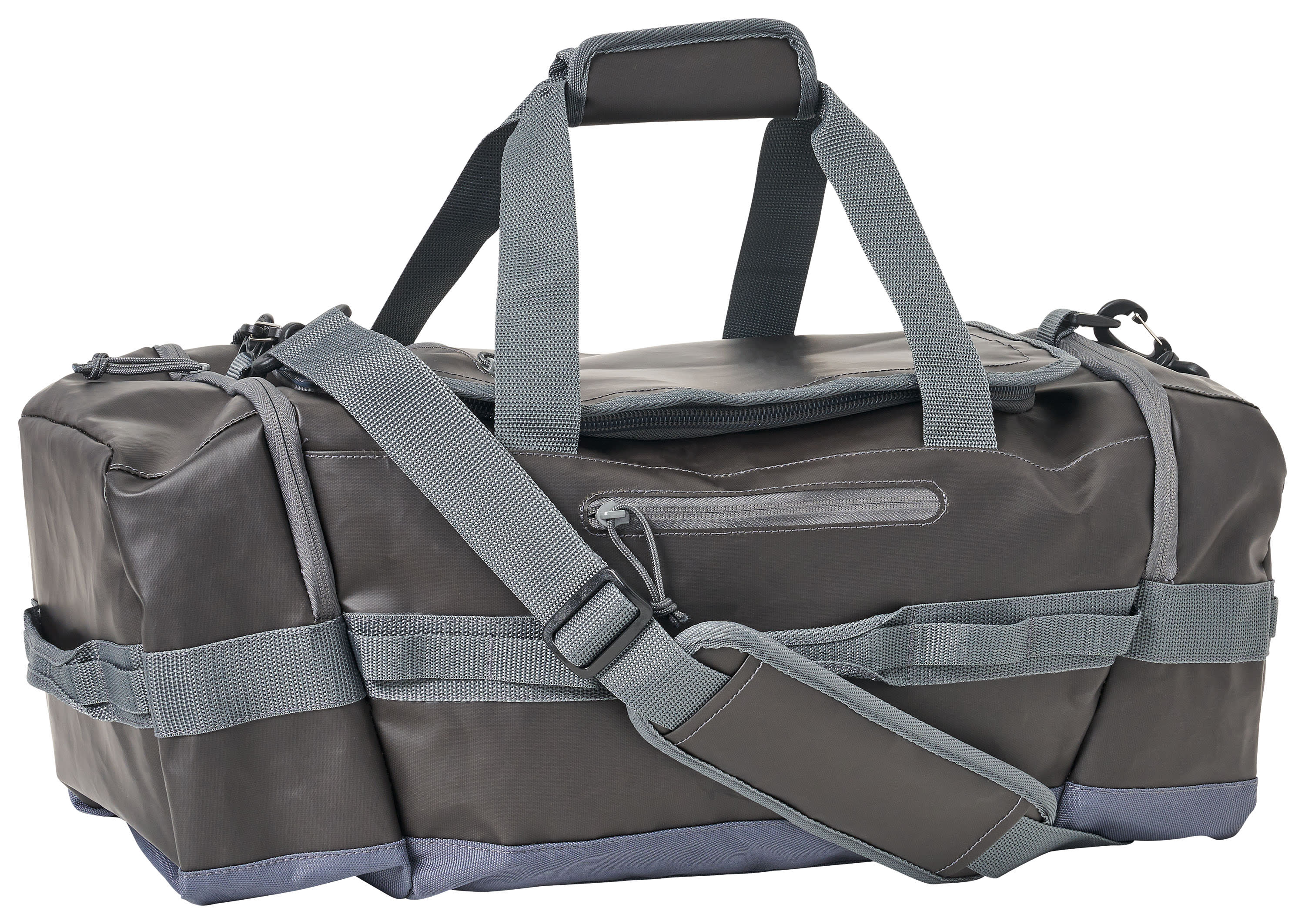 Bass Pro Shops® Heavy-Duty Packable Duffel Bag - 40 Litre - Grey/Black