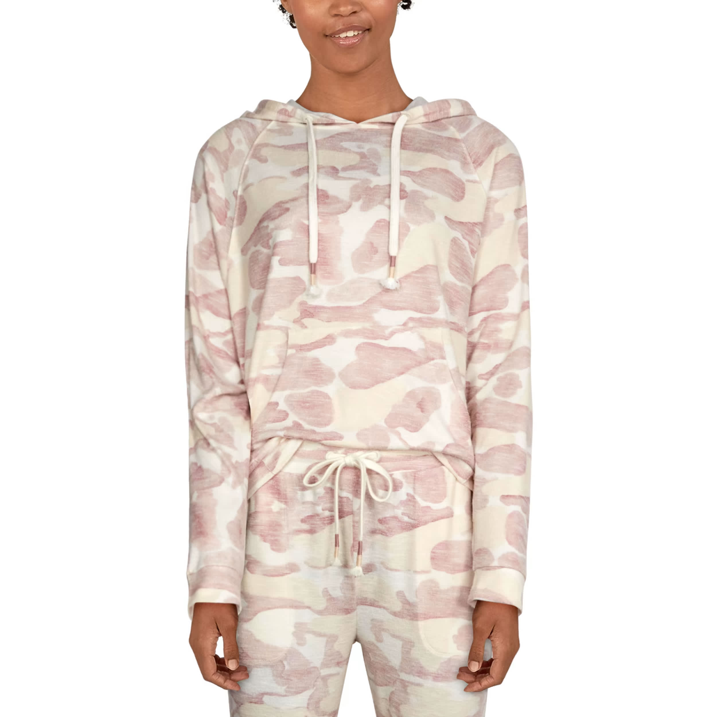 Natural Reflections® Women’s Camo Print Long-Sleeve Hoodie