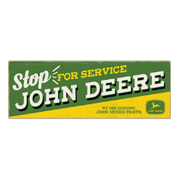 Open Road's John Deere Stop for Service Wooden Sign 