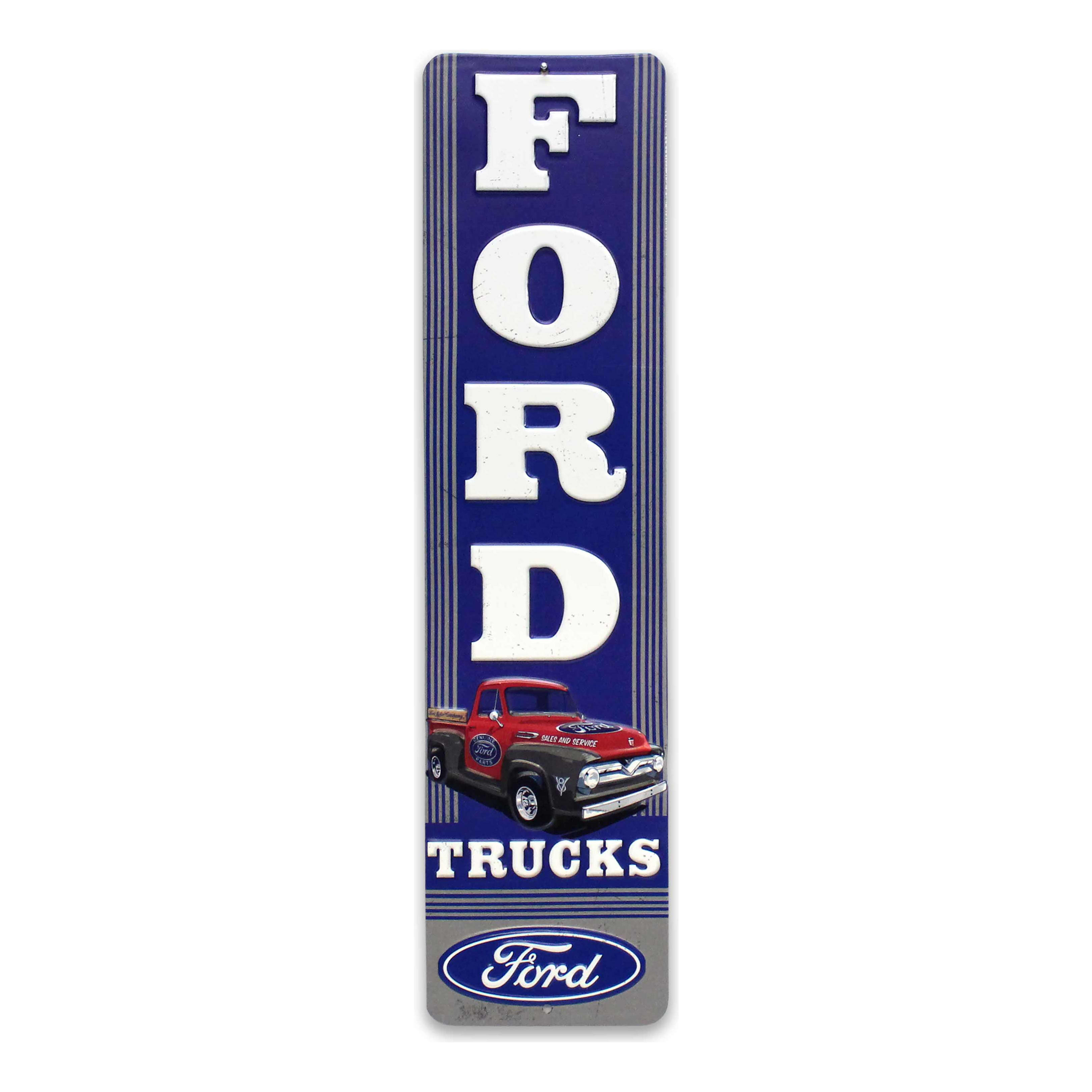 Open Road's Ford Trucks Vertical Metal Sign