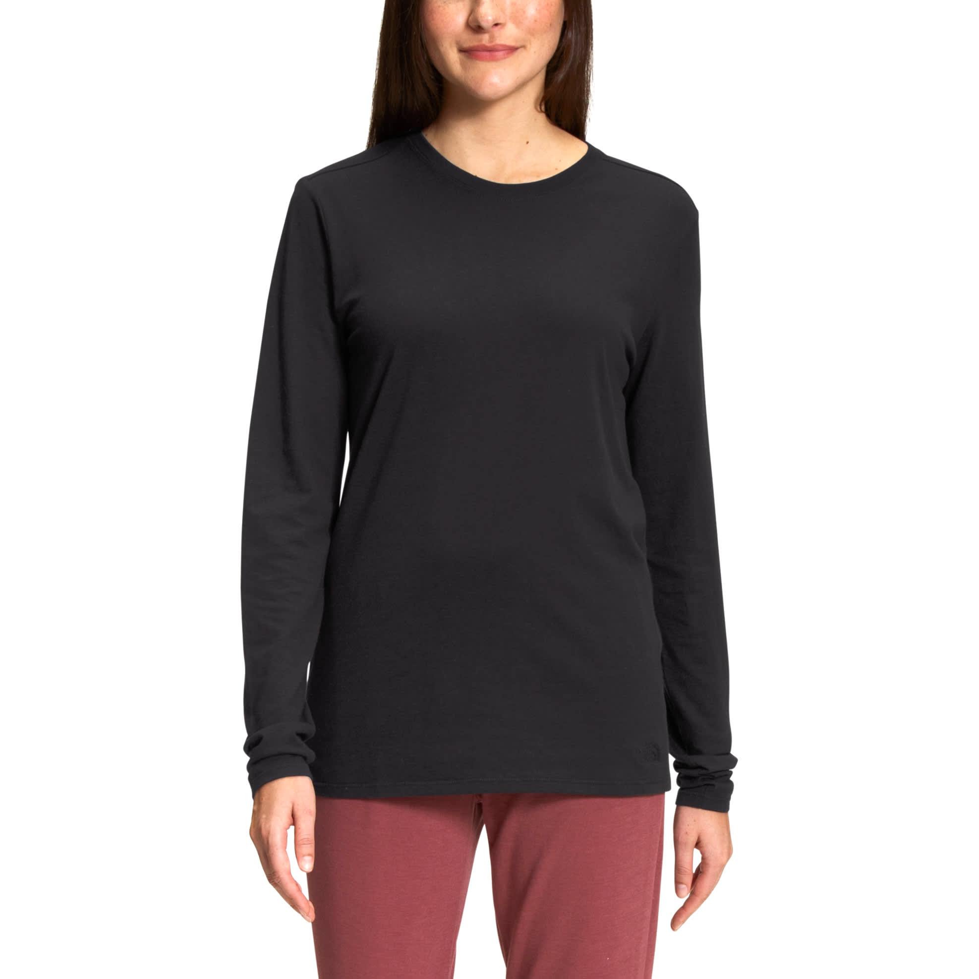 Black north face long sleeve top deals