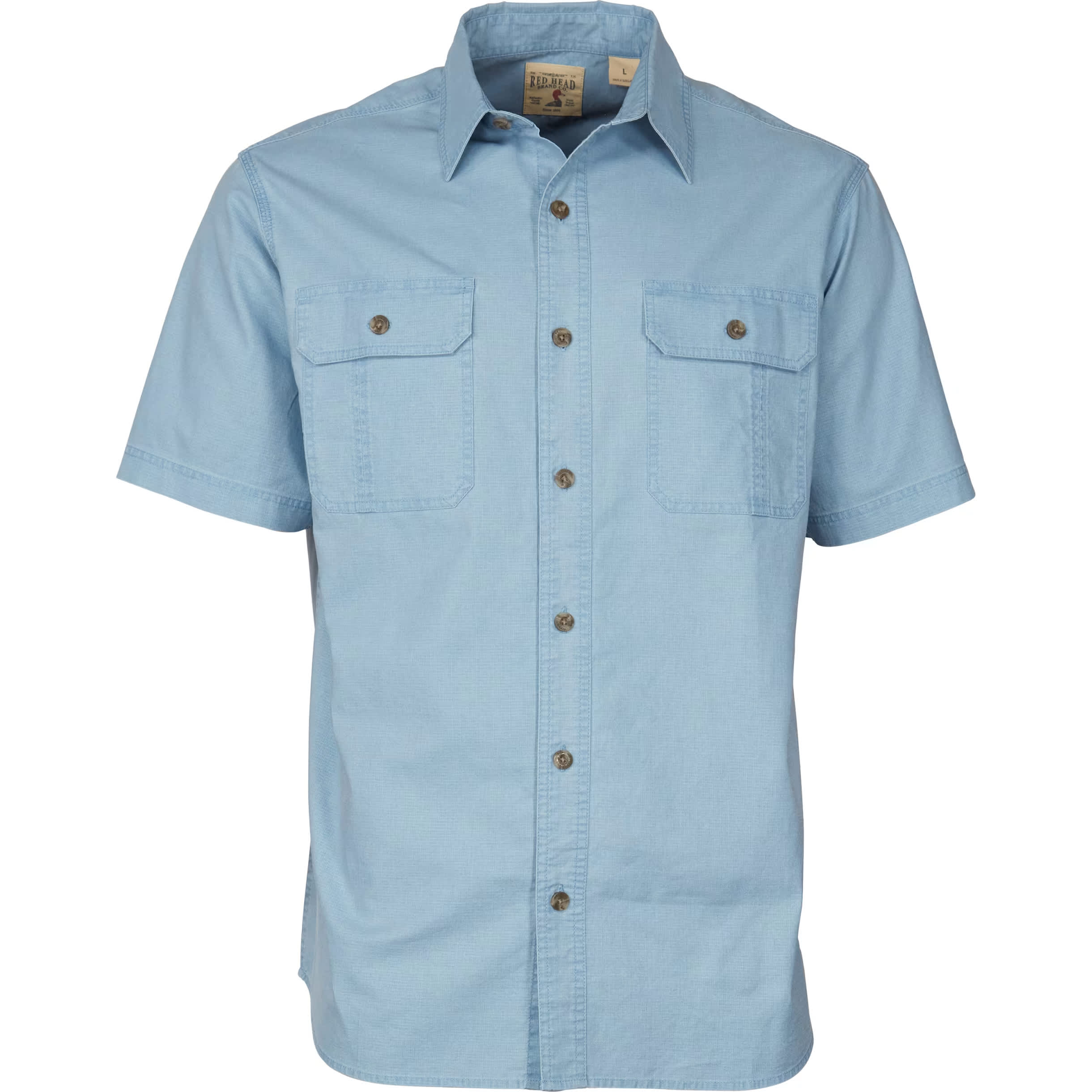 RedHead® Men’s Ripstop Short-Sleeve Button-Down Shirt