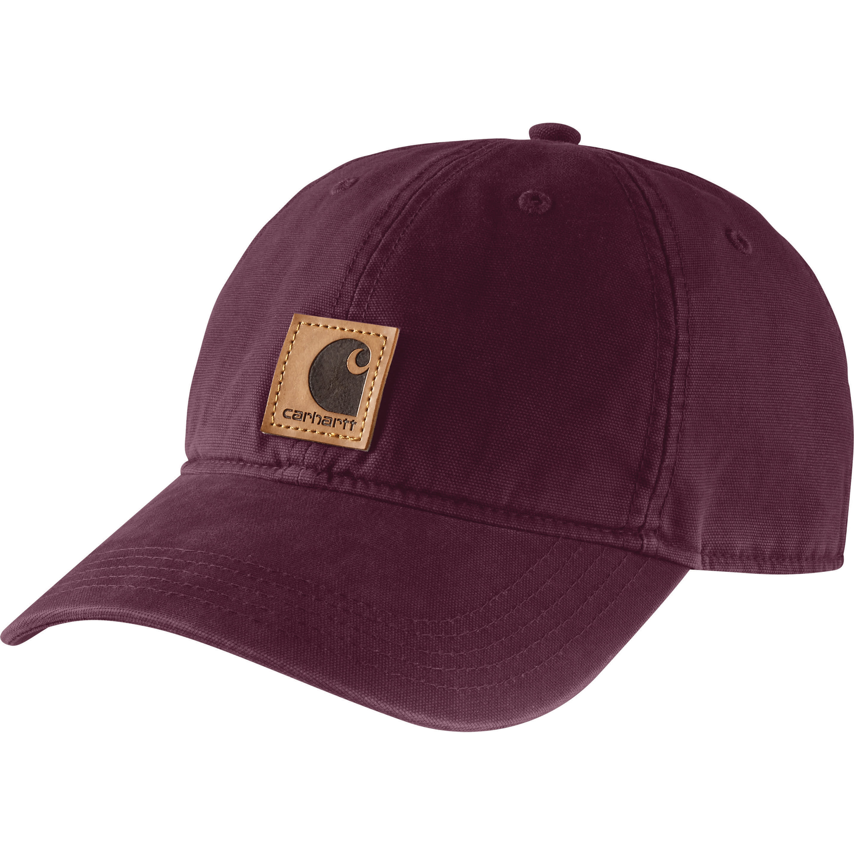 Men's Canvas Utility Cap With Side Pocket and Pre-Curved Bill