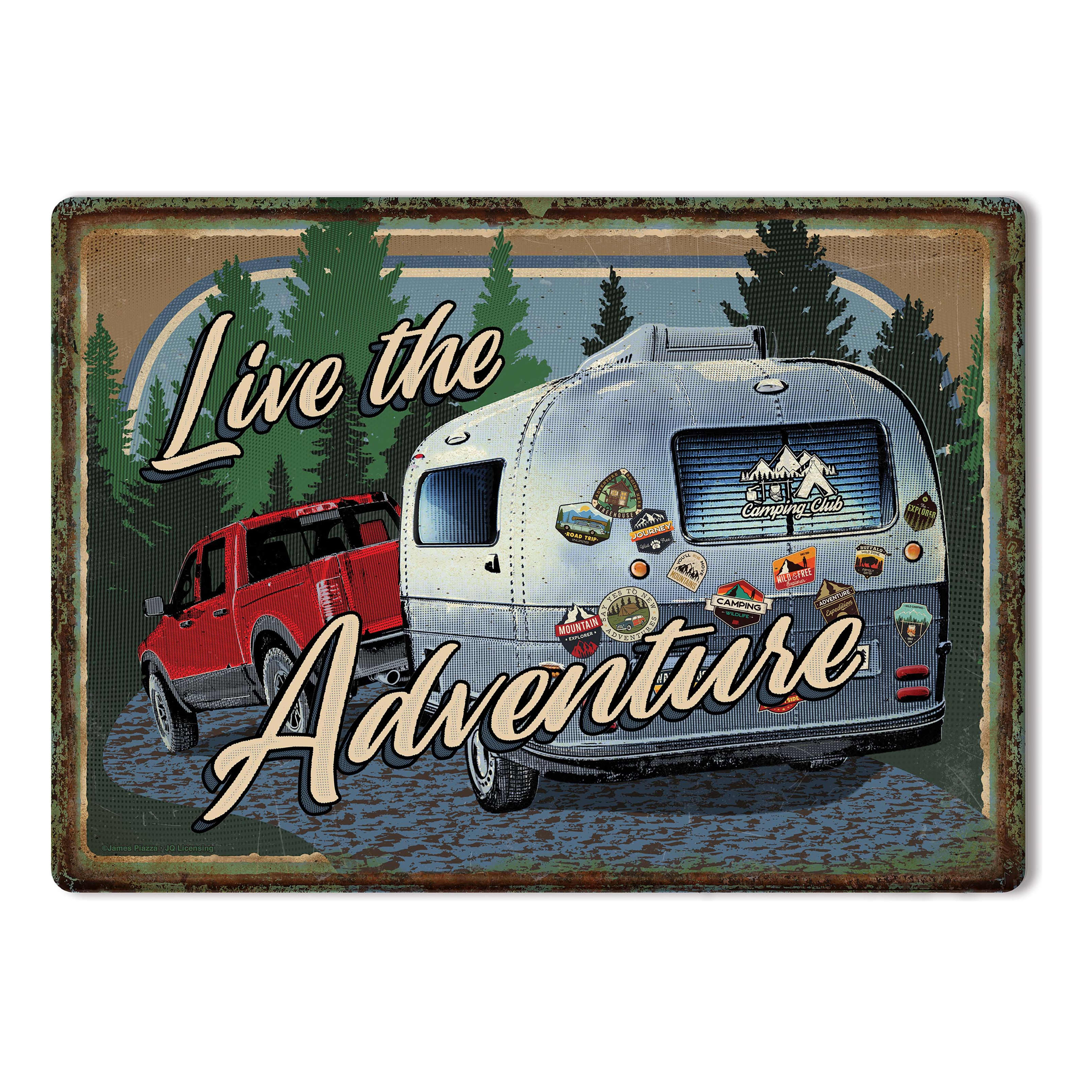 River's Edge® Tin Sign - Live the Adventure