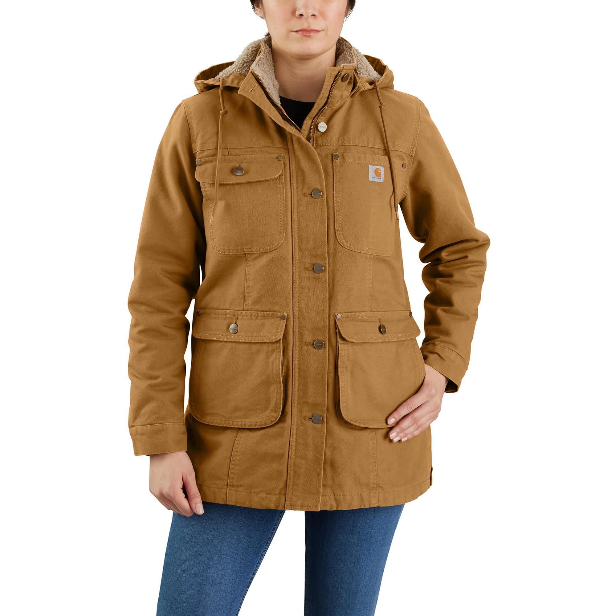 Carhartt® Women’s Loose-Fit Weathered Washed Duck Coat