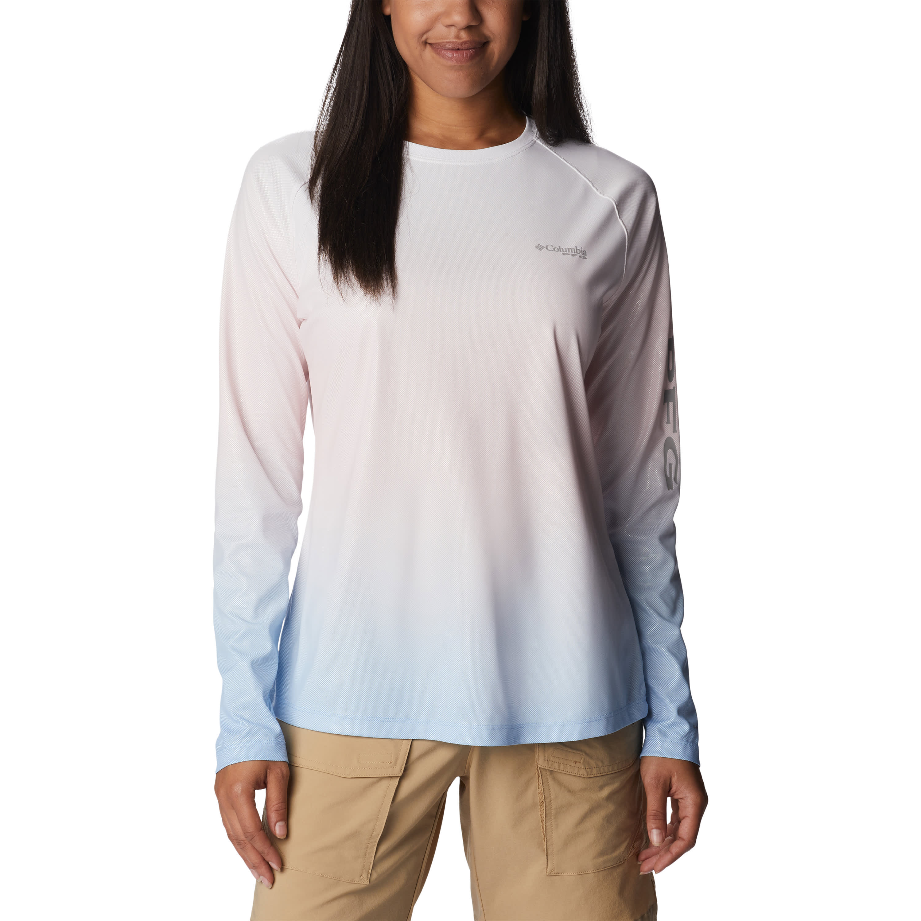Columbia Women's PFG Tidal Deflector Printed Long Sleeve Shirt 