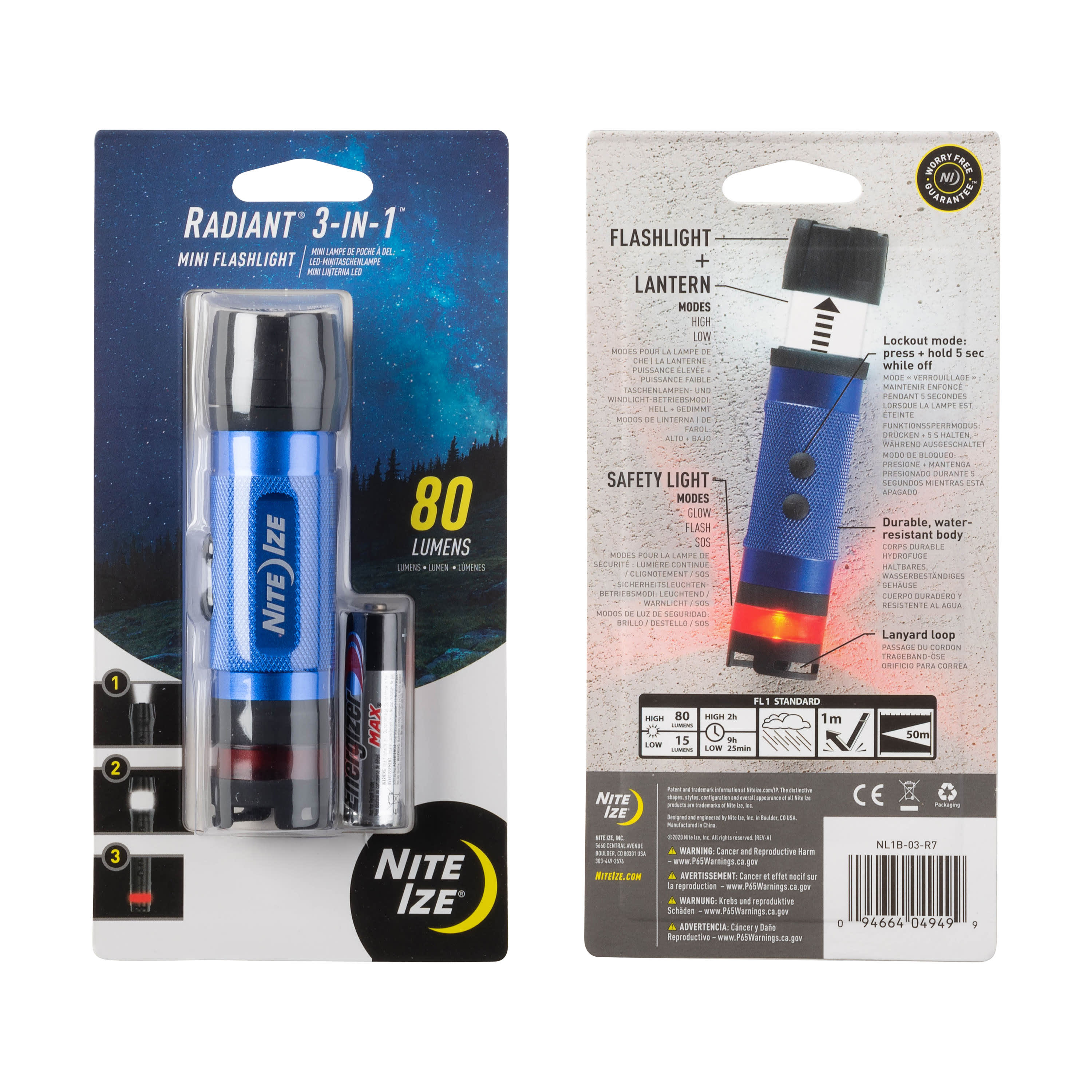 Nite Ize® Radiant® 3-in-1™ LED Mini Flashlight