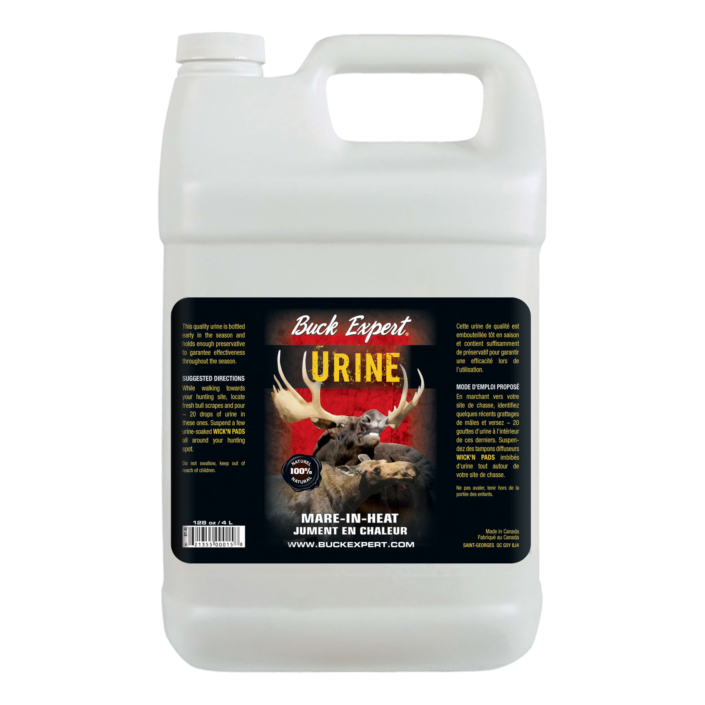 Buck Expert Natural Mare in Heat Urine - 4L Bottle