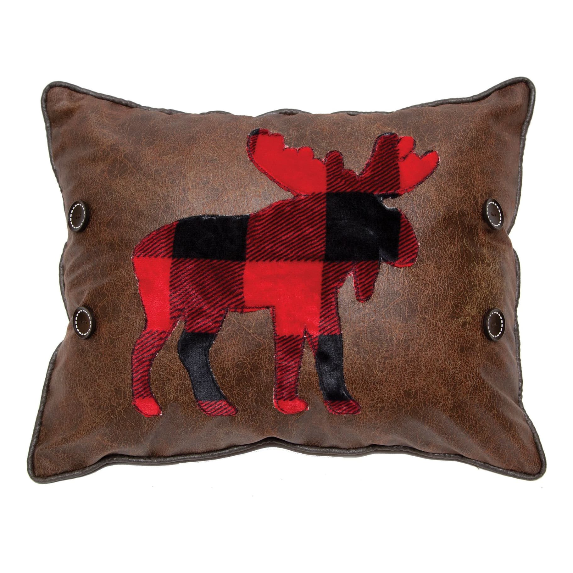 Carstens Inc. Lumberjack Moose Decorative Accent Pillow