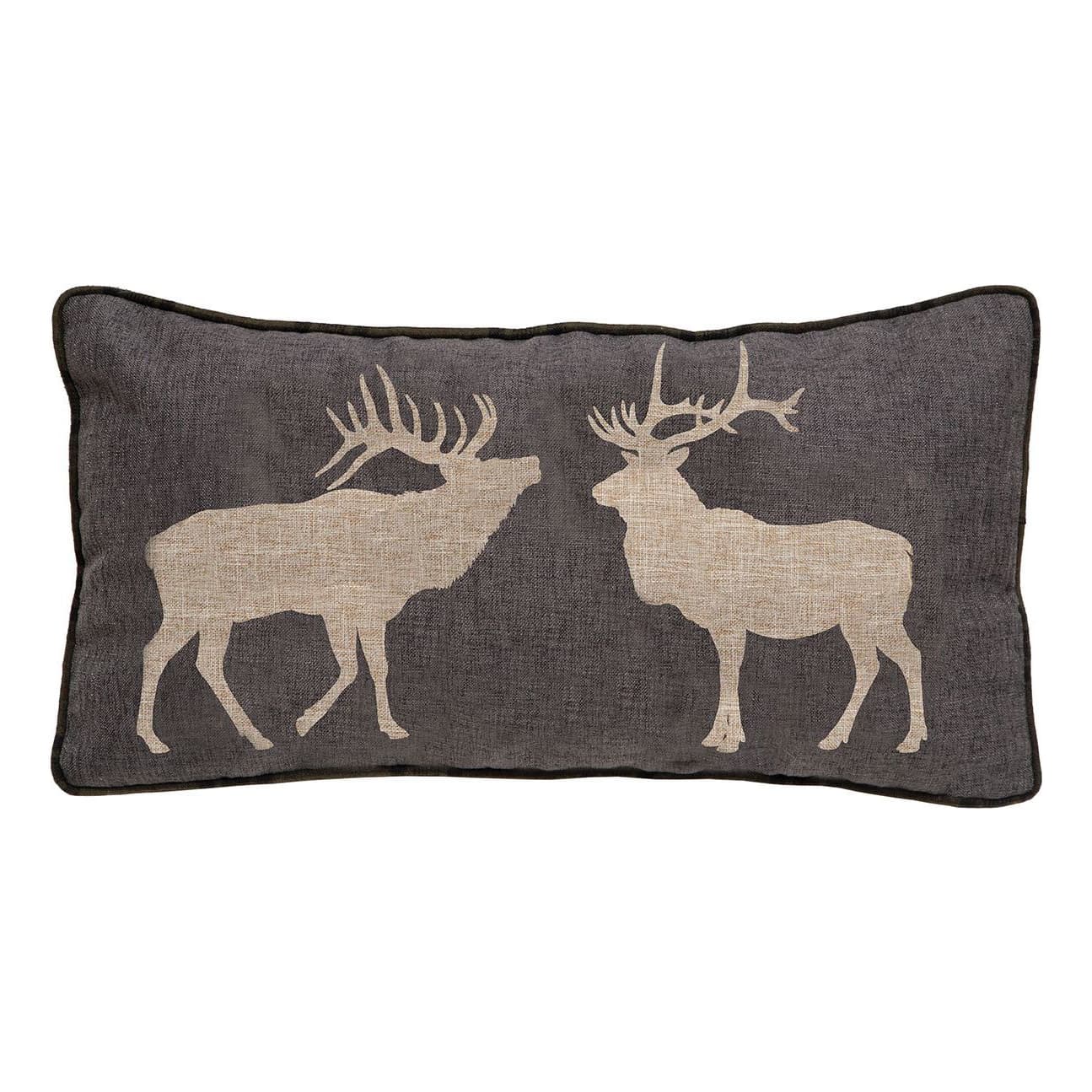 Carstens Inc.® 2-Elk Decorative Accent Pillow