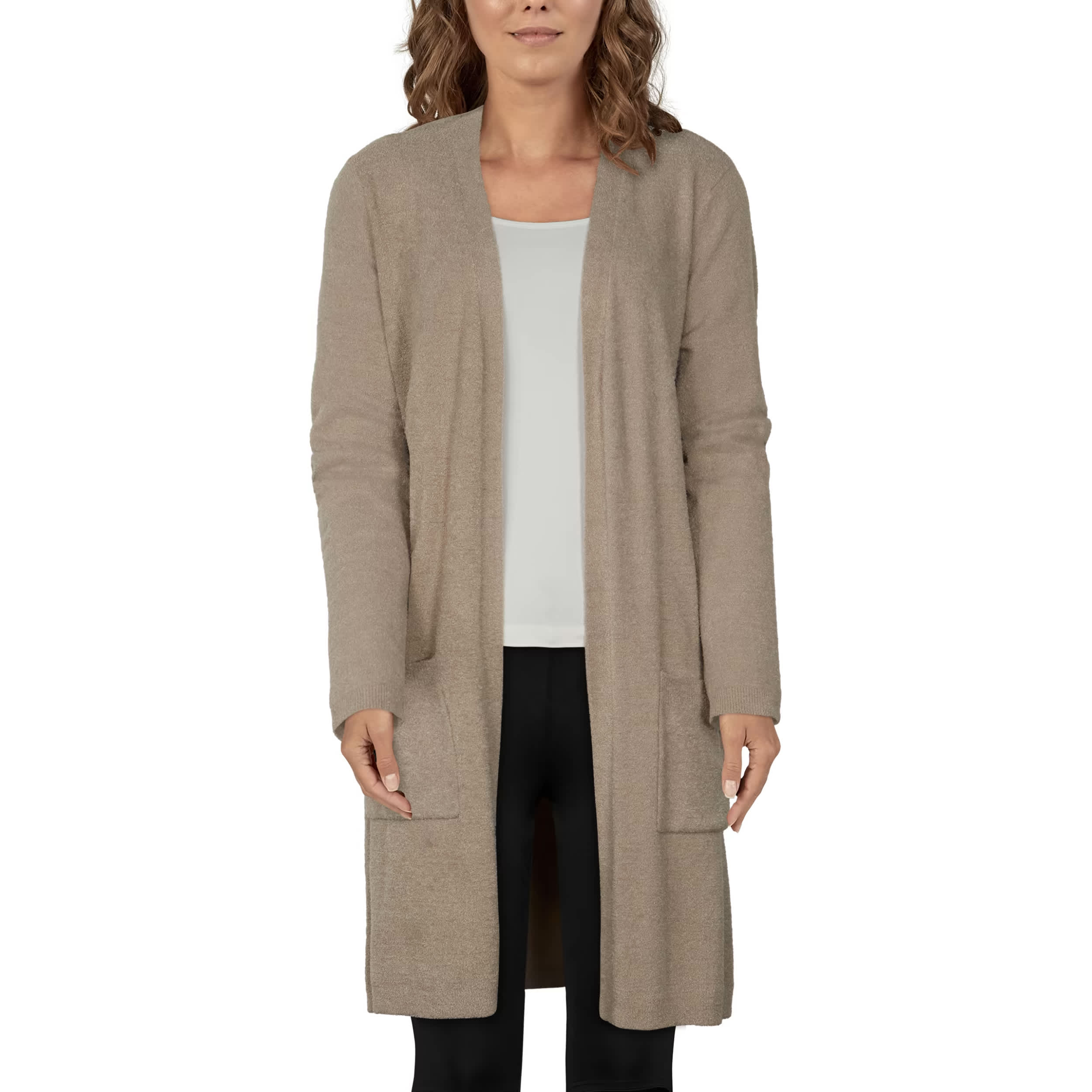 Natural Reflections® Women’s Plush Long-Sleeve Cardigan