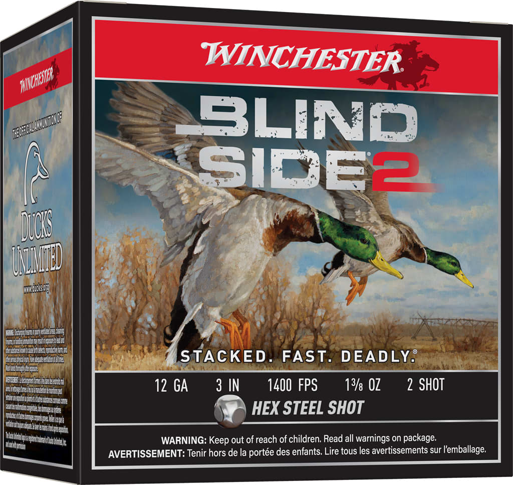 Winchester® Blind Side 2® 12-Gauge 3” Waterfowl Shotshells 