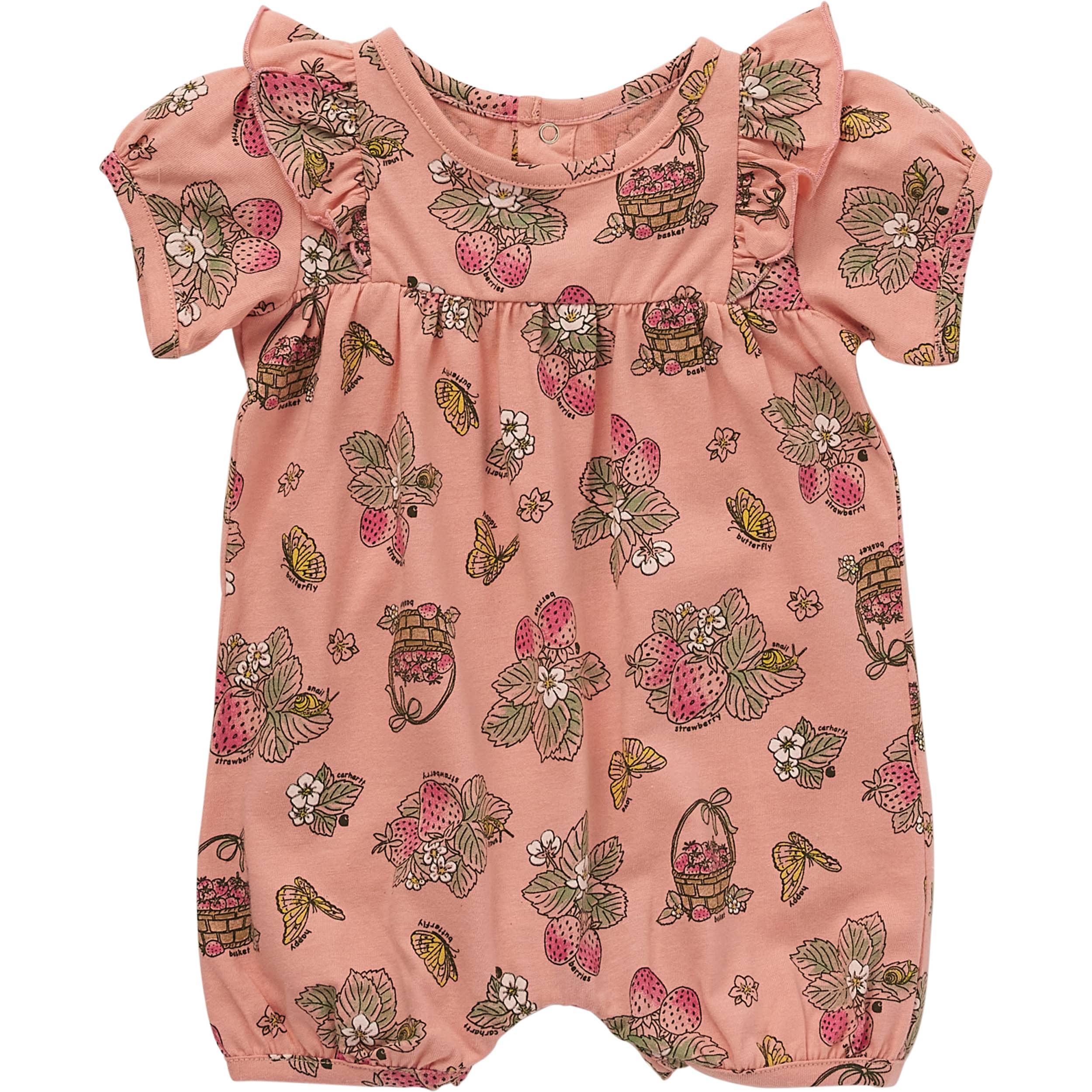 Carhartt® Infant Girls’ Strawberry Print Romper