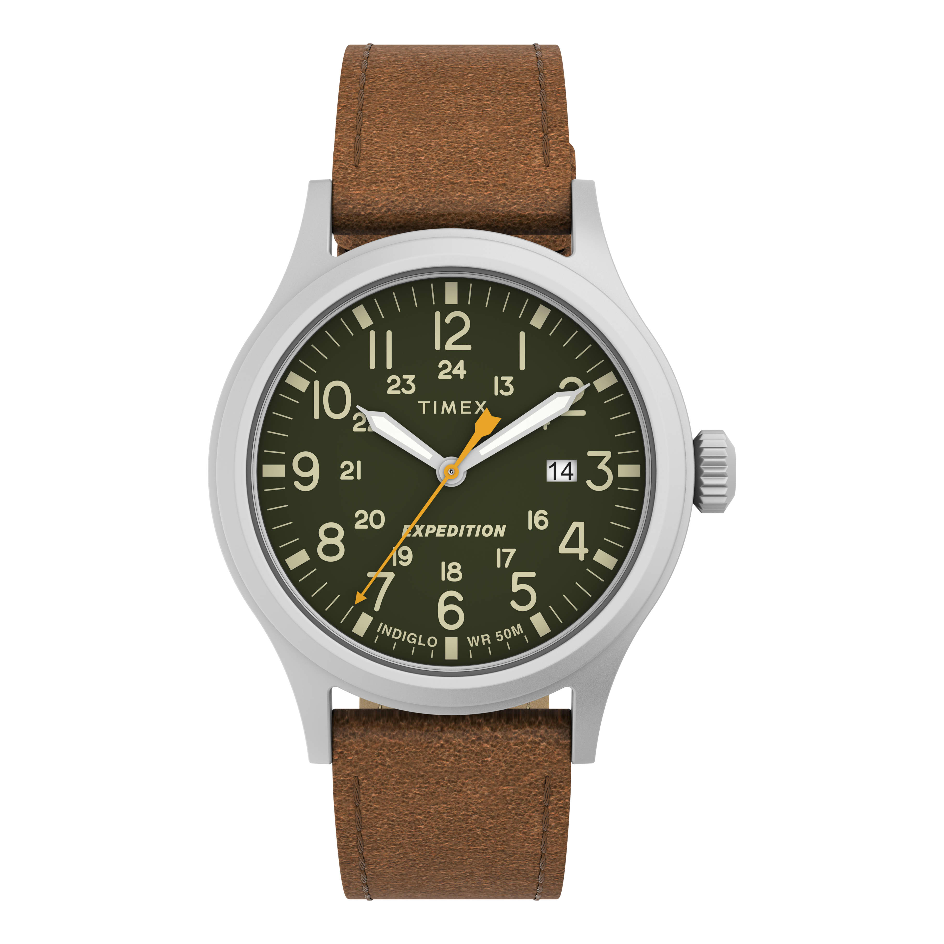 TIMEX® Expedition® Scout 40mm Leather Strap Watch