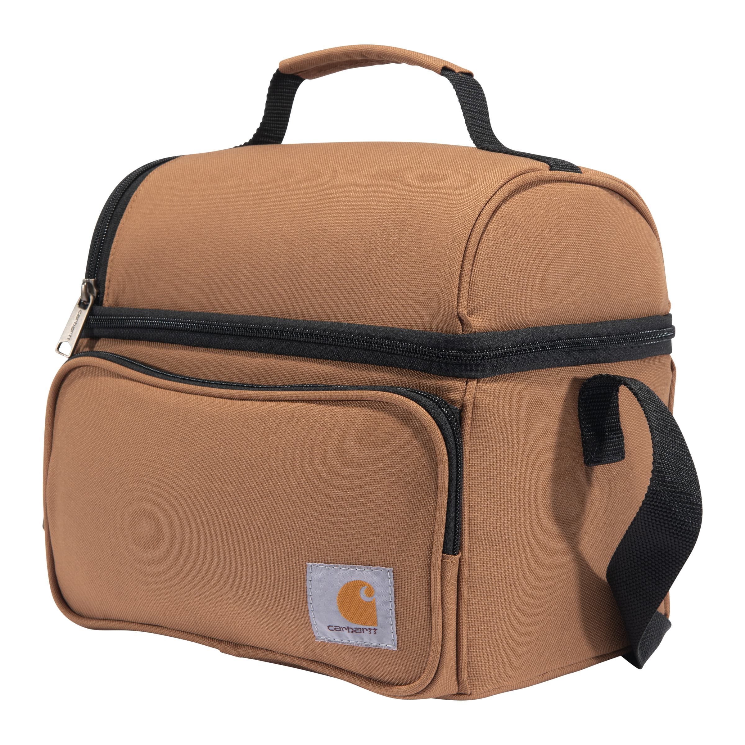 Carhartt® Insulated 12-Can 2-Compartment Lunch Cooler - Carhartt Brown