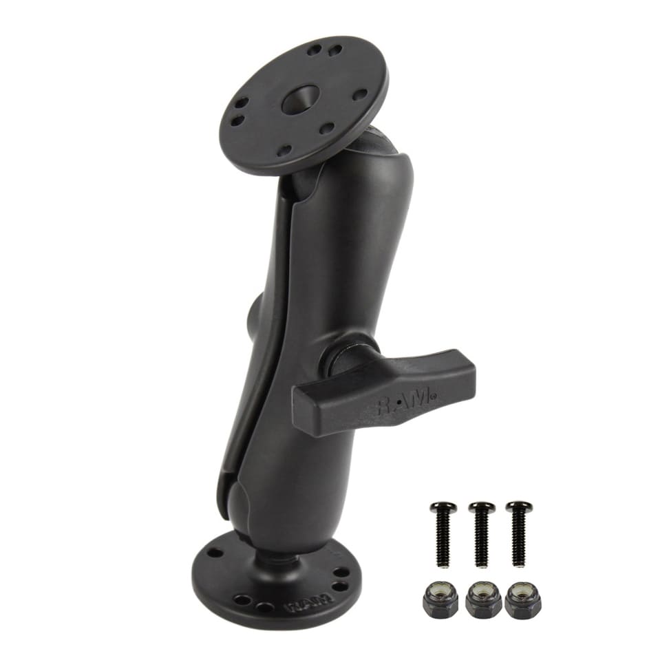 RAM® Double Ball Mount with Garmin Fish Finder #8-32 Hardware