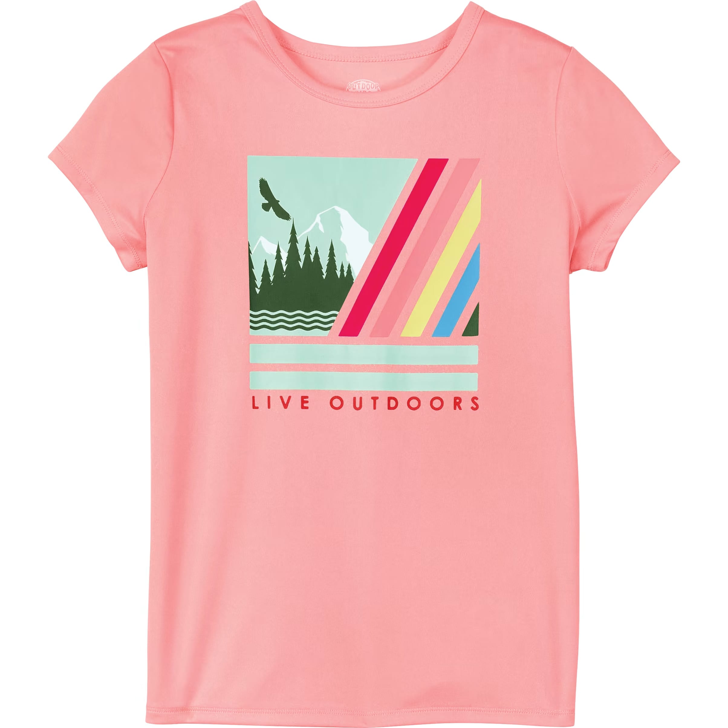 Outdoor Kids® Girls’ Performance Graphic Short-Sleeve T-Shirt