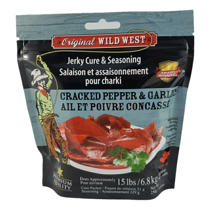 Wild West® Cracked Pepper and Garlic Jerky Cure