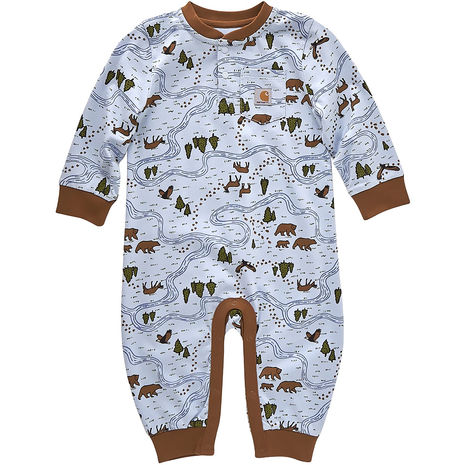 Carhartt® Infants’ Printed Long-Sleeve Coveralls