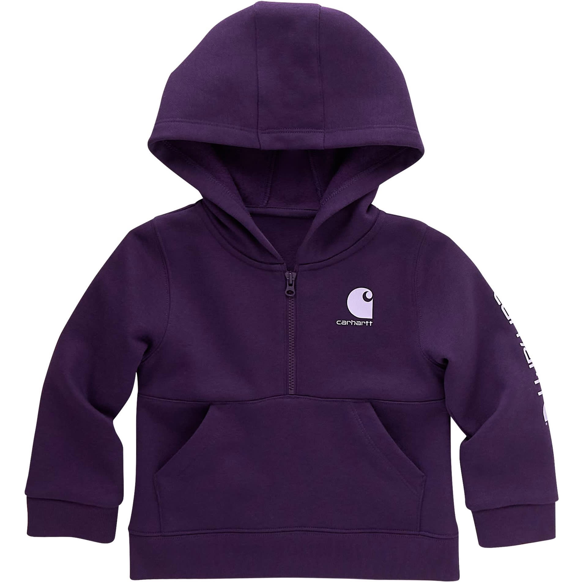 Carhartt® Toddler Girls’ Long-Sleeve Half-Zip Hoodie