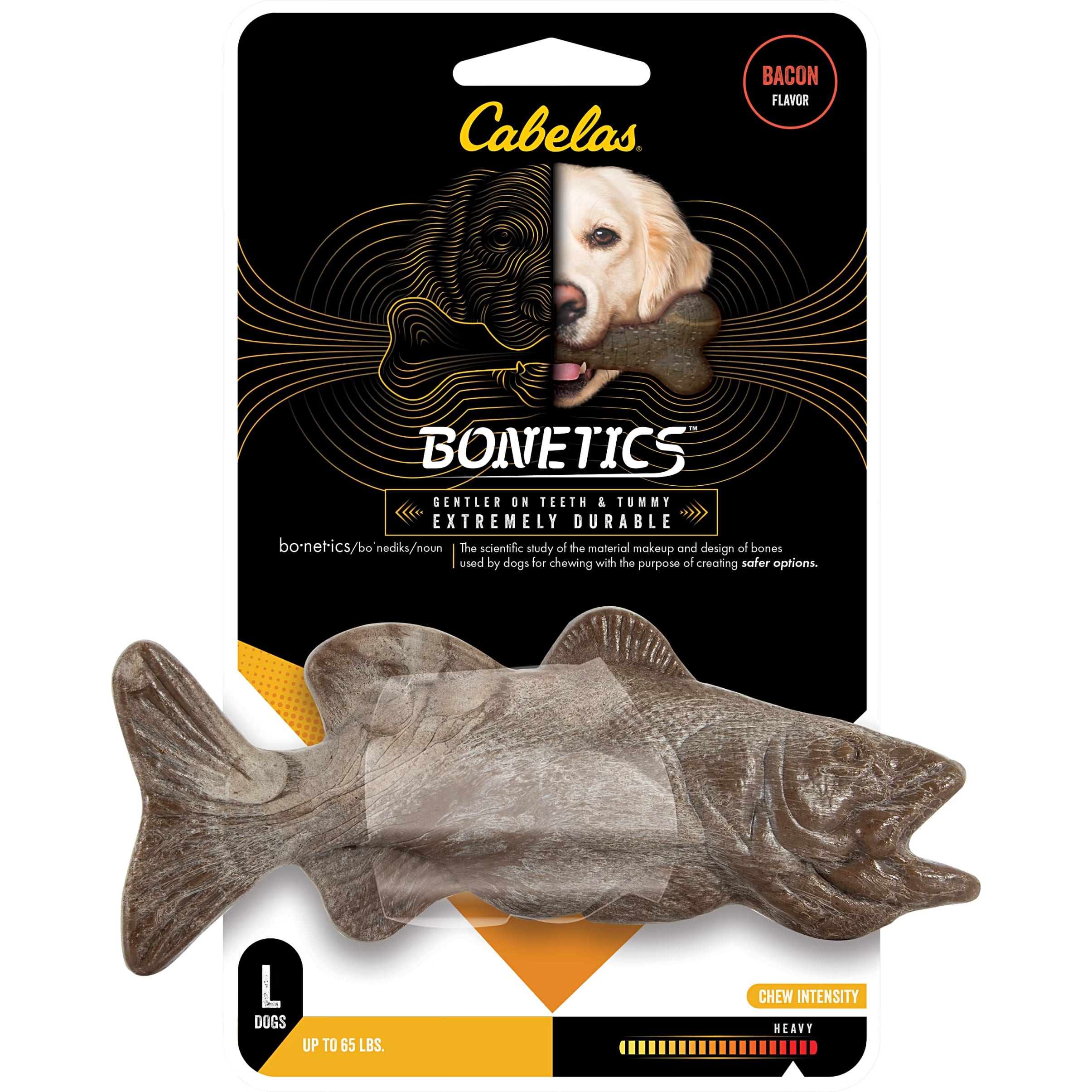 Cabela’s Bonetics® Large Bacon-Flavored Grouper Chew Toy