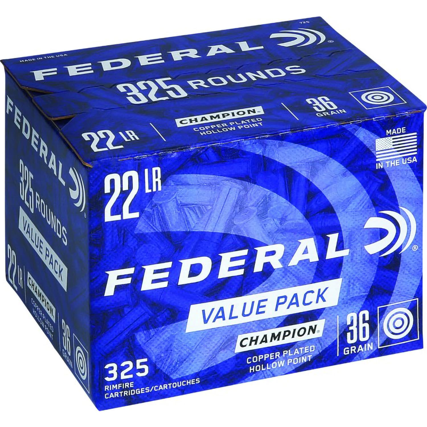 Federal® Champion™ Plated Bulk .22LR Rimfire Ammunition