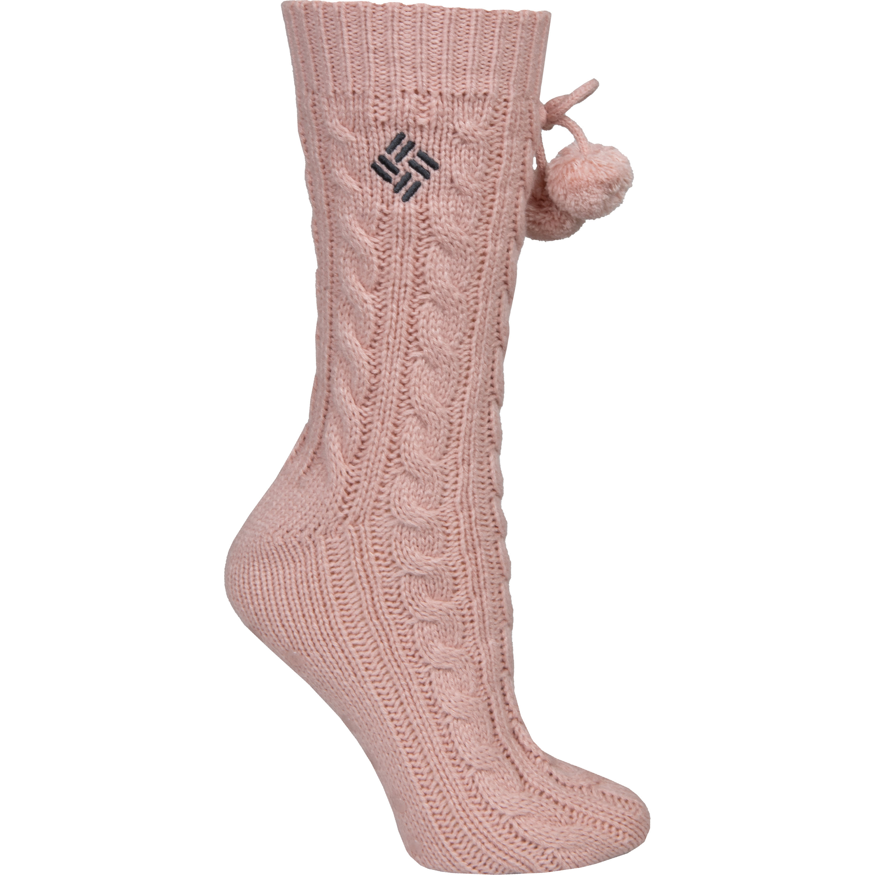 Columbia® Women’s Sweater Knit Pompom Crew Sock