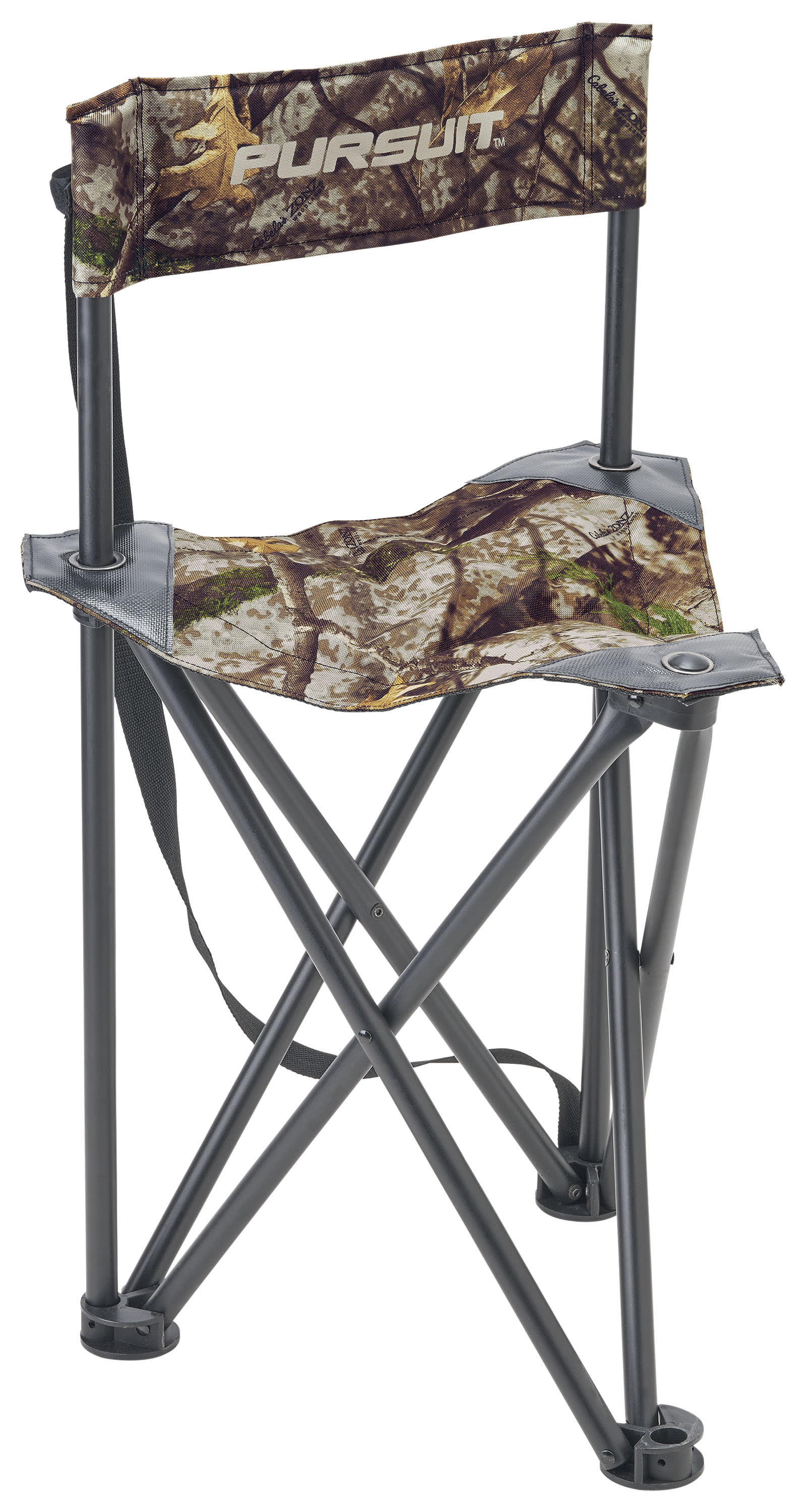 Pursuit® Zonz Woodlands Camo Tripod Collapsible Hunting Stool