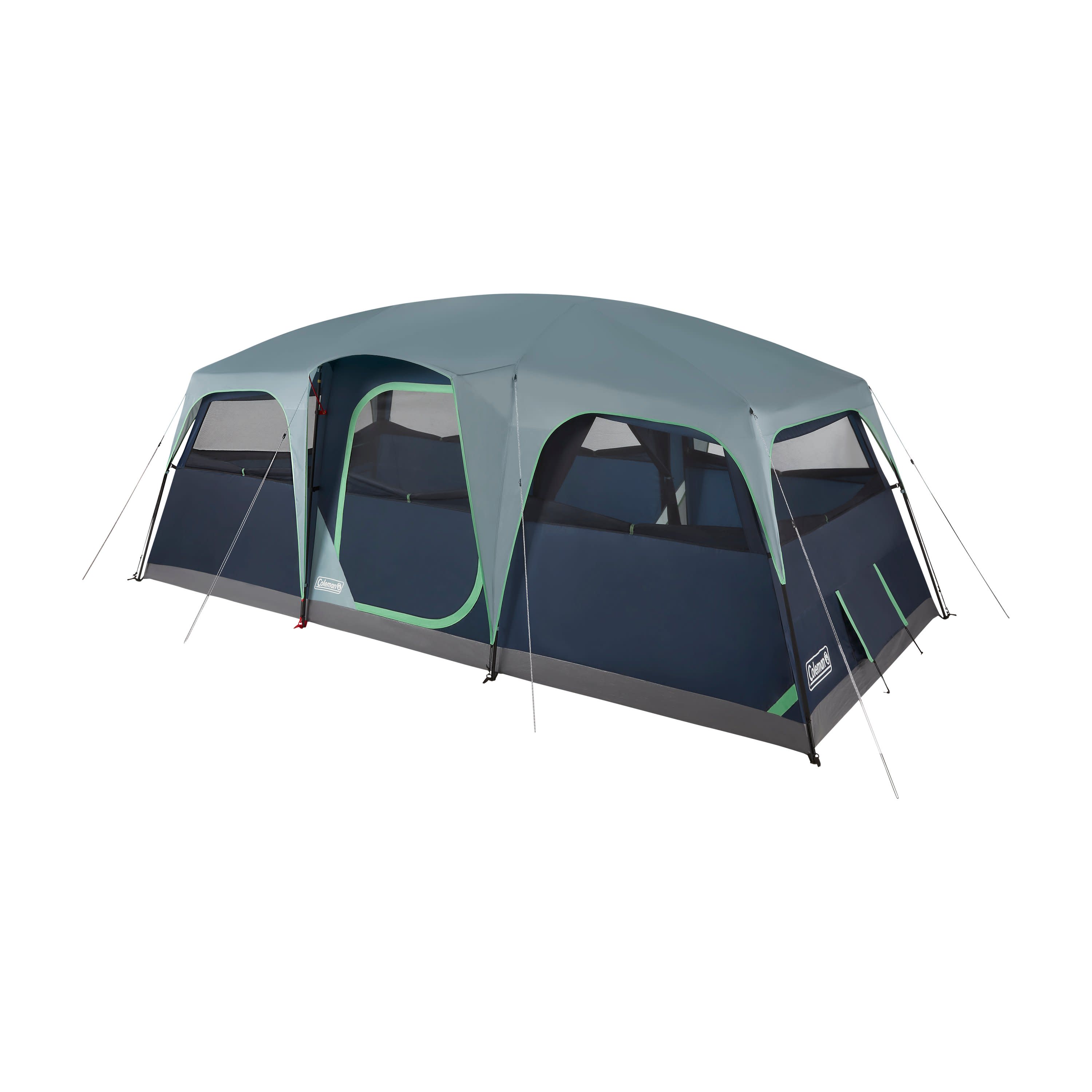 Coleman Skydome 3-Season, 4-Person Easy Set-Up Camping Dome Tent w/ Rain  Fly, Vestibule, E-Port & Carry Bag