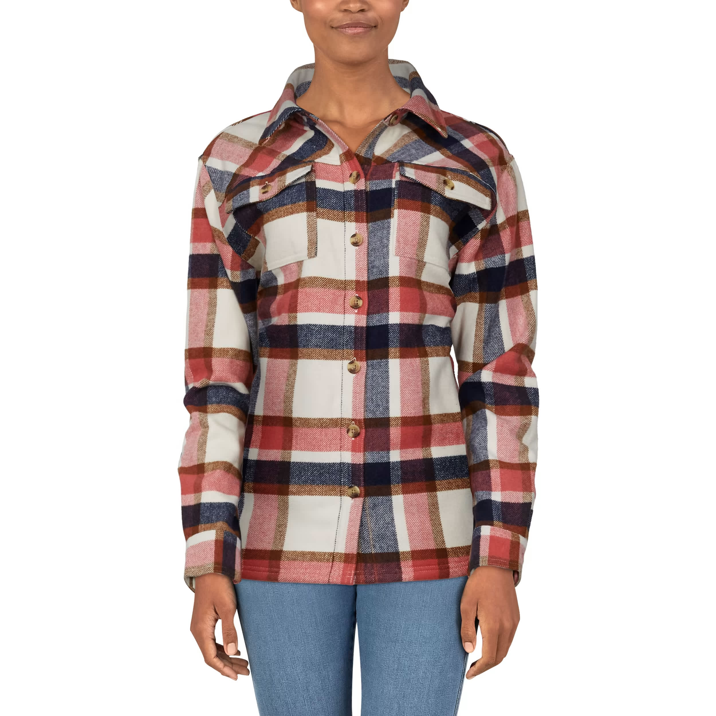 Natural Reflections® Women’s Plaid Flannel Shacket