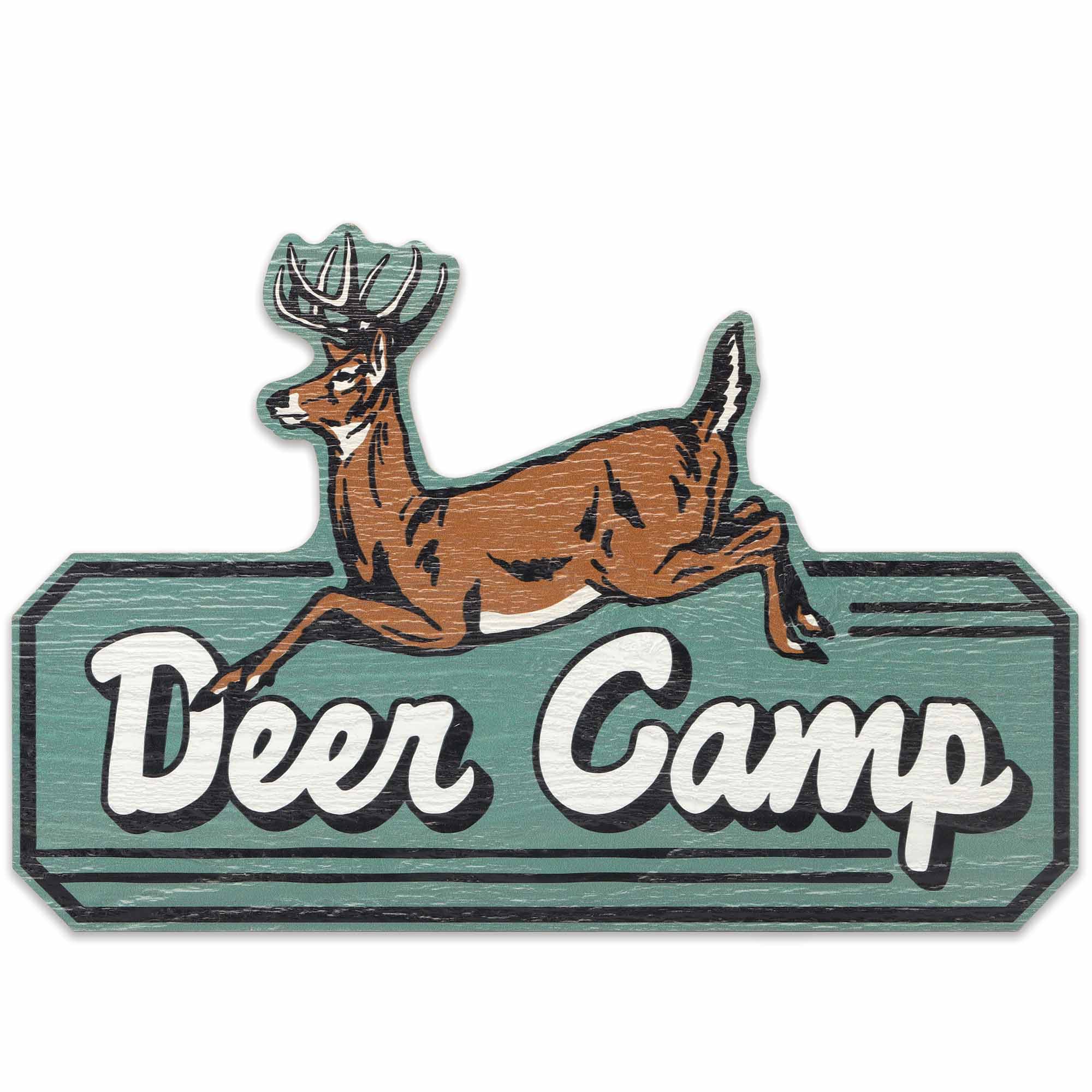 Open Road's Deer Camp Wooden Sign