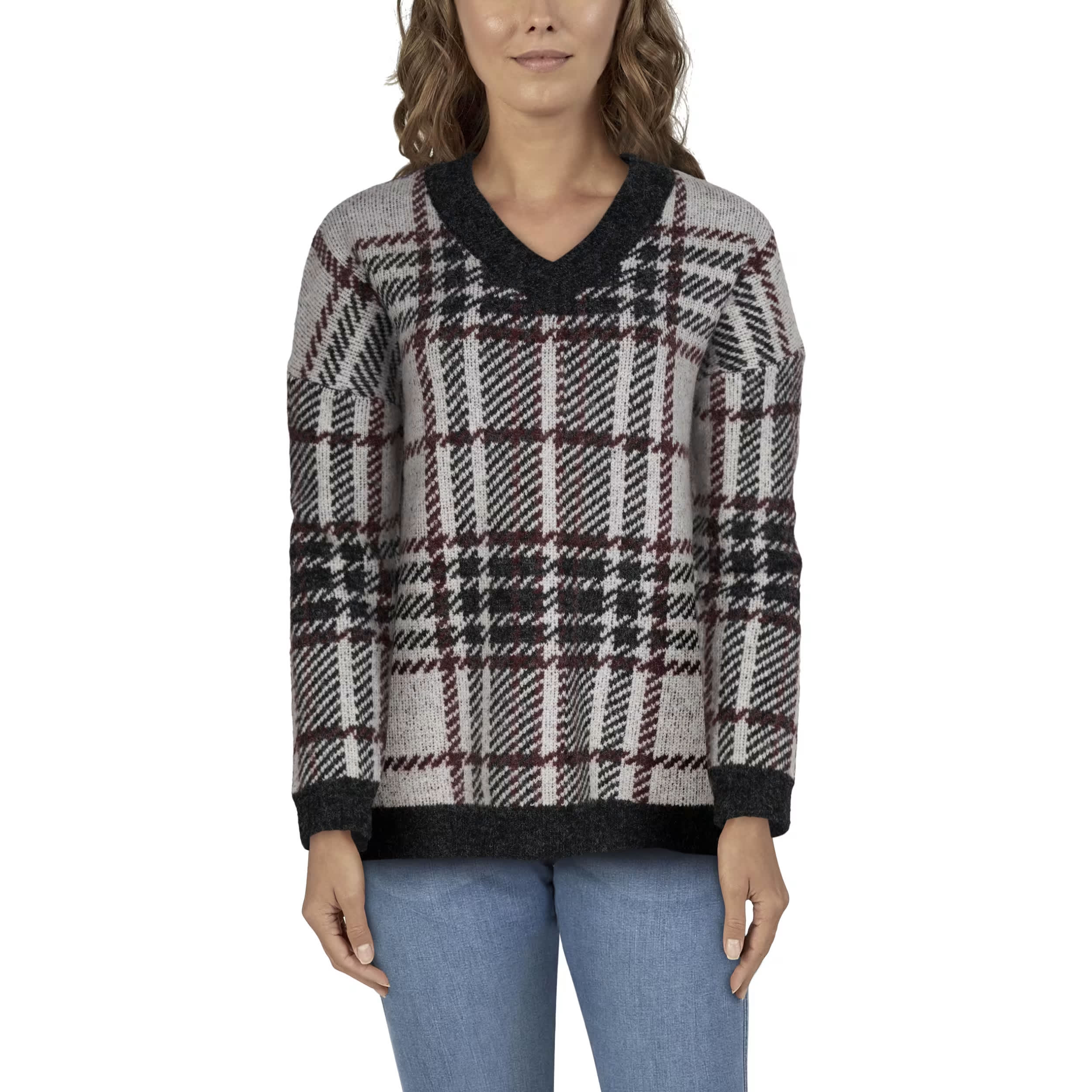 Natural Reflections® Women’s Woodsman V-Neck Long-Sleeve Sweater