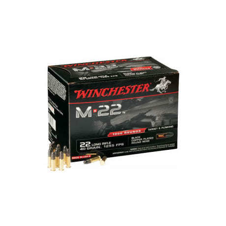 Winchester M22 .22LR Ammunition - 1000 Rounds