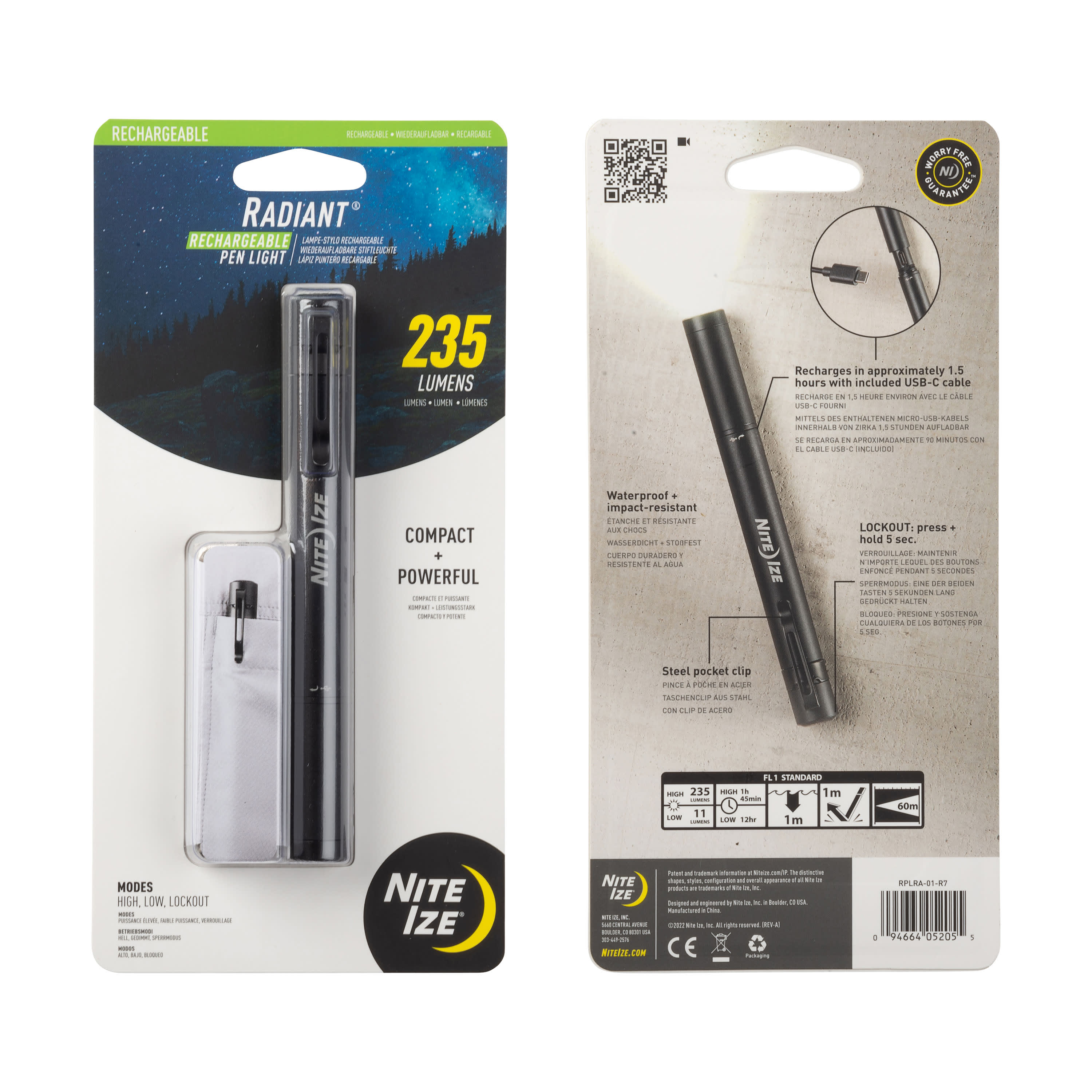 Nite Ize® Radiant® Rechargeable Pen Light