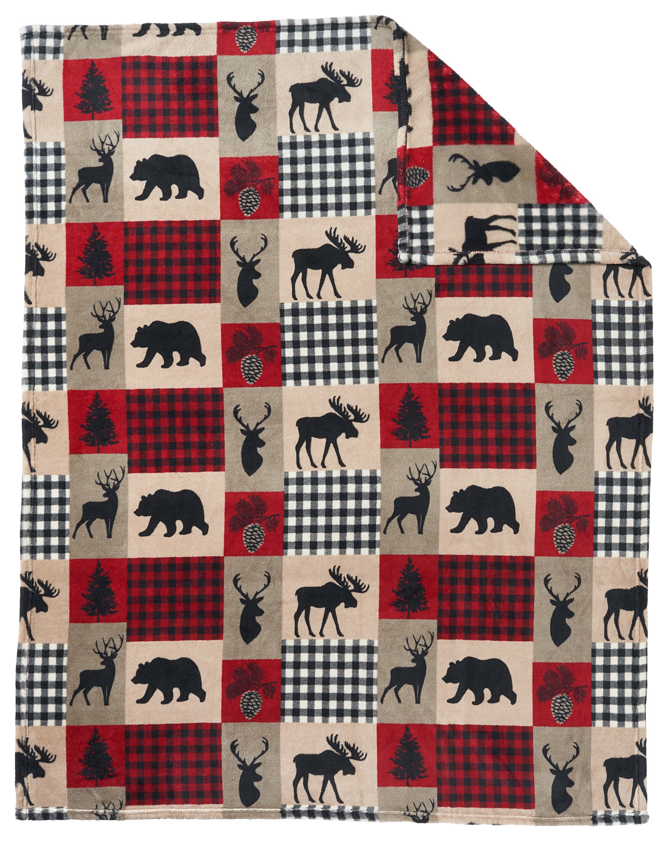 White River­™ Taghkanic Lake Coral Fleece Throw Blanket