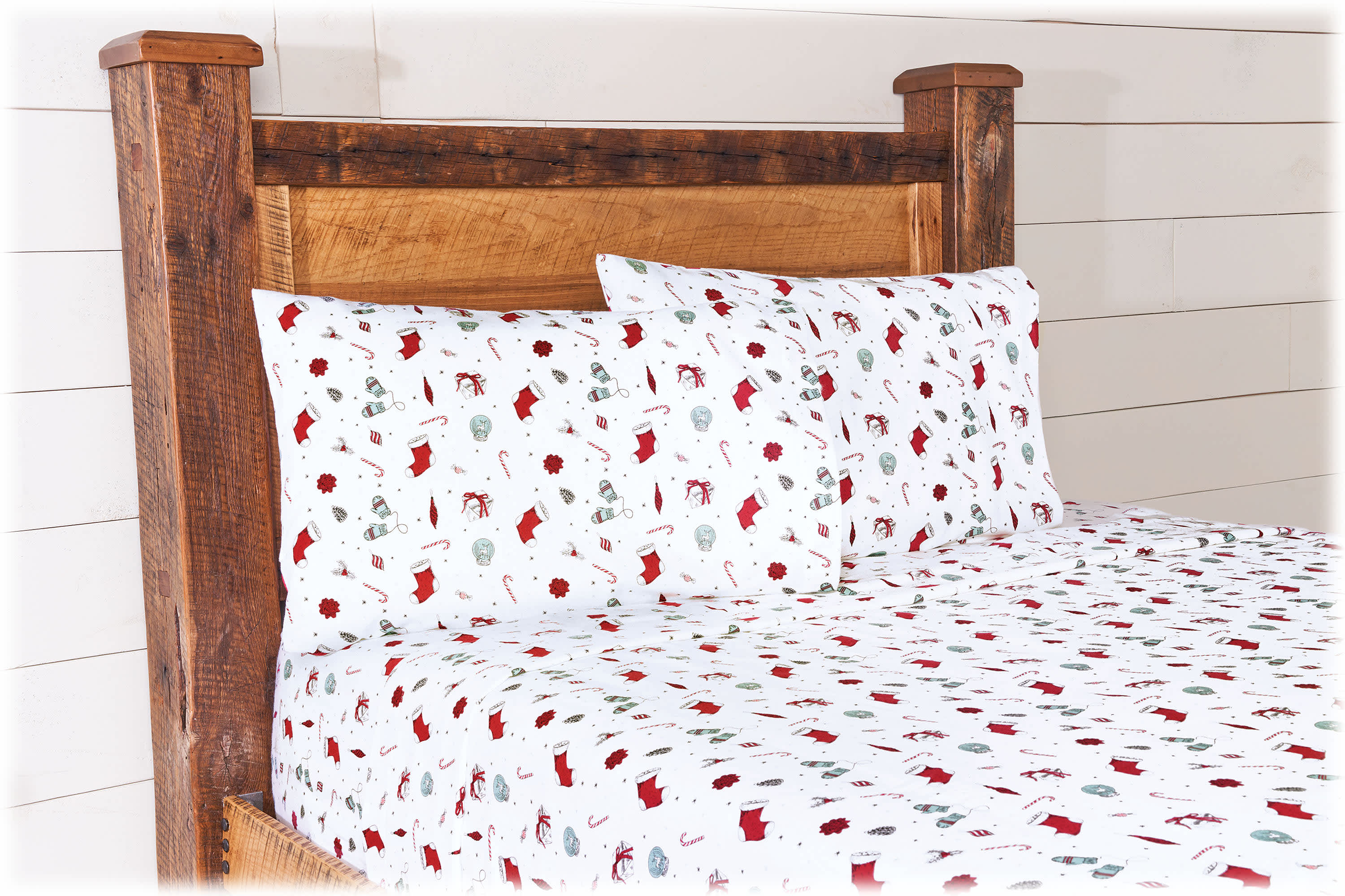 Christmas flannel pillowcases sale