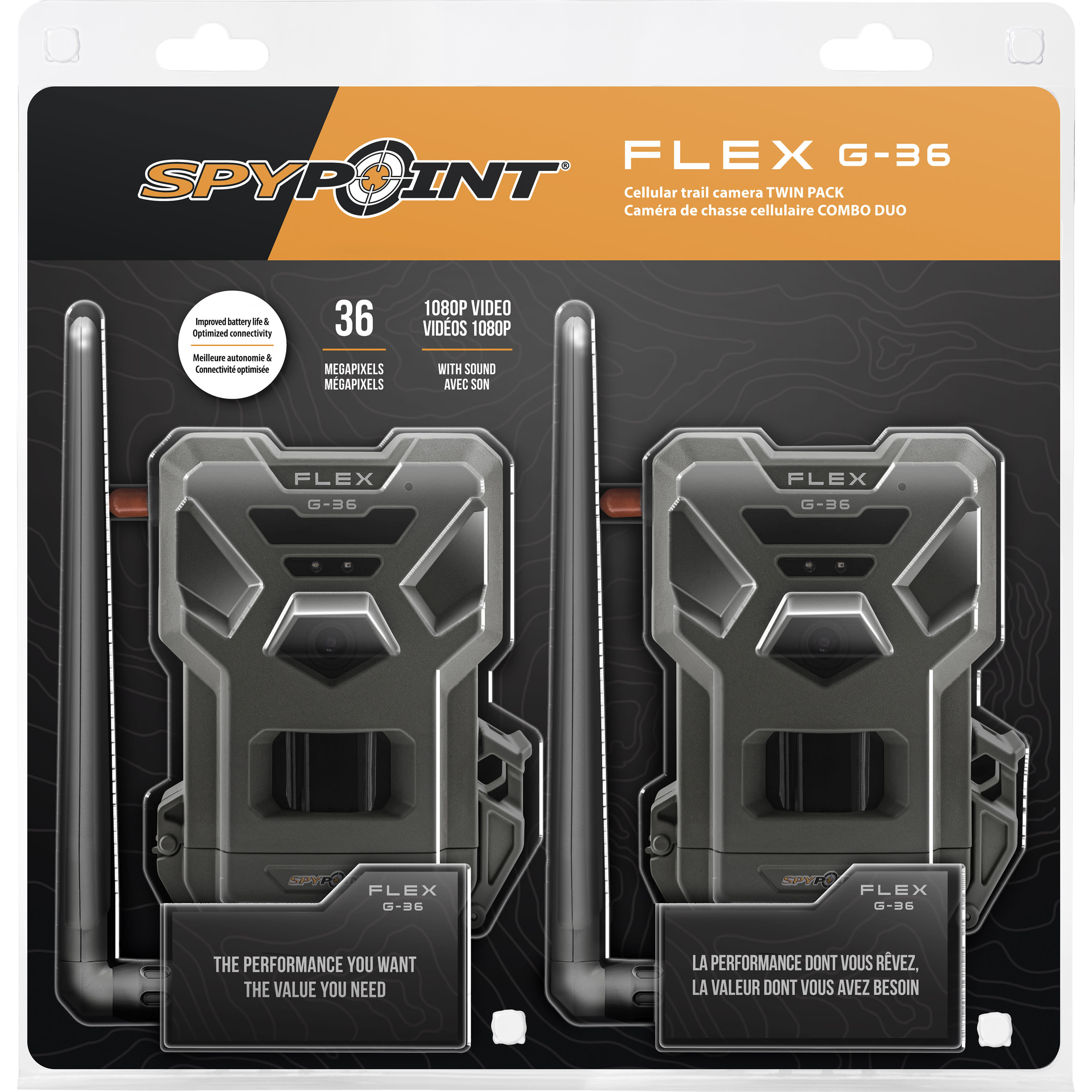 SPYPOINT FLEX G-36 Cellular Trail Camera – Twin Pack