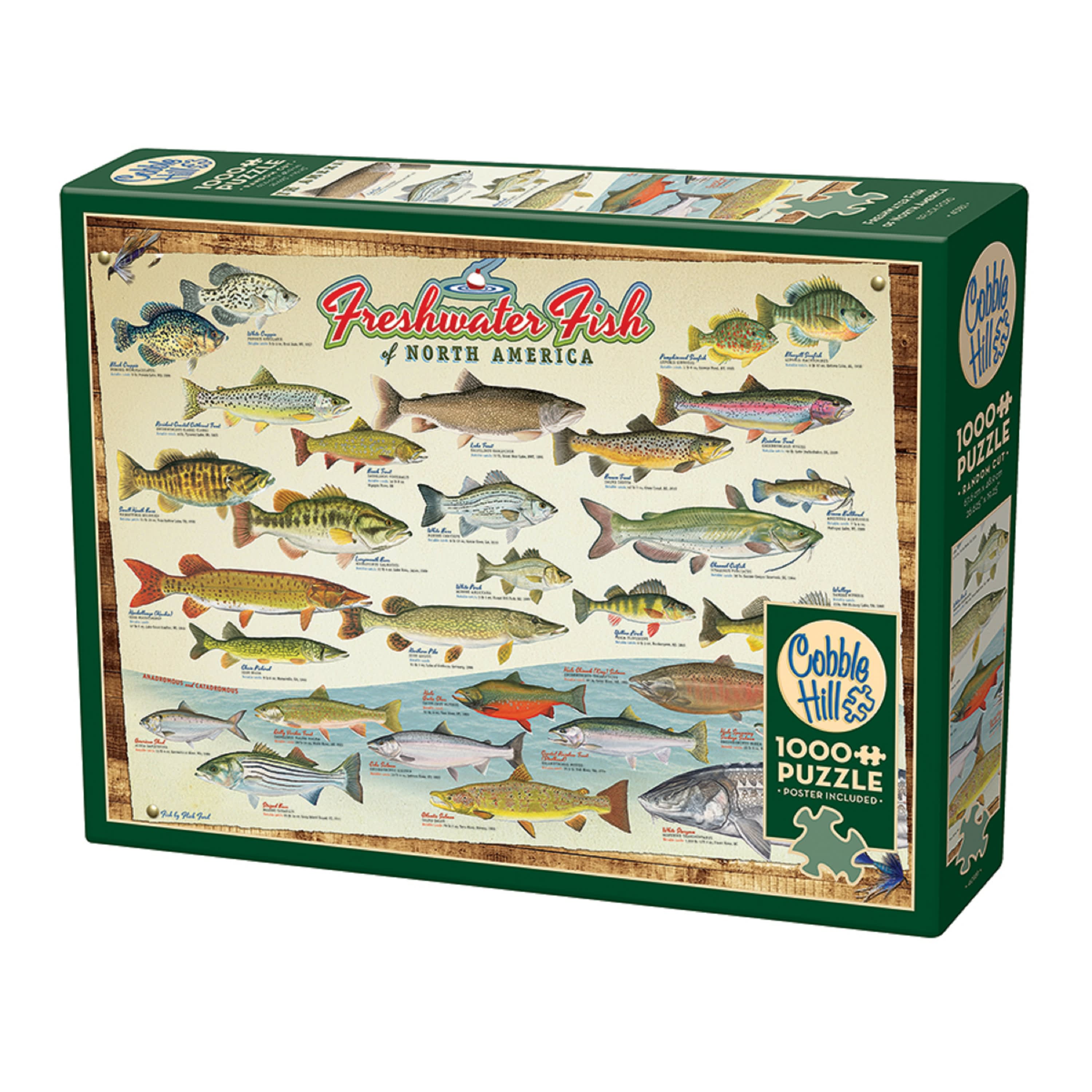Cobble Hill Freshwater Fish of North America Puzzle - 1000 Pieces