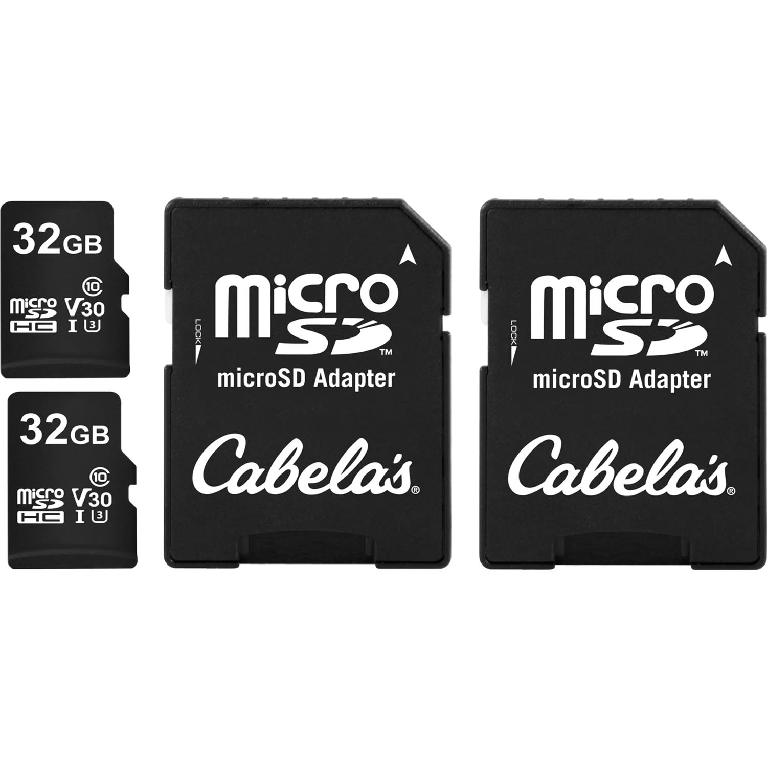 Cabela’s® U3/V30 32GB microSD Memory Card 2-Pack